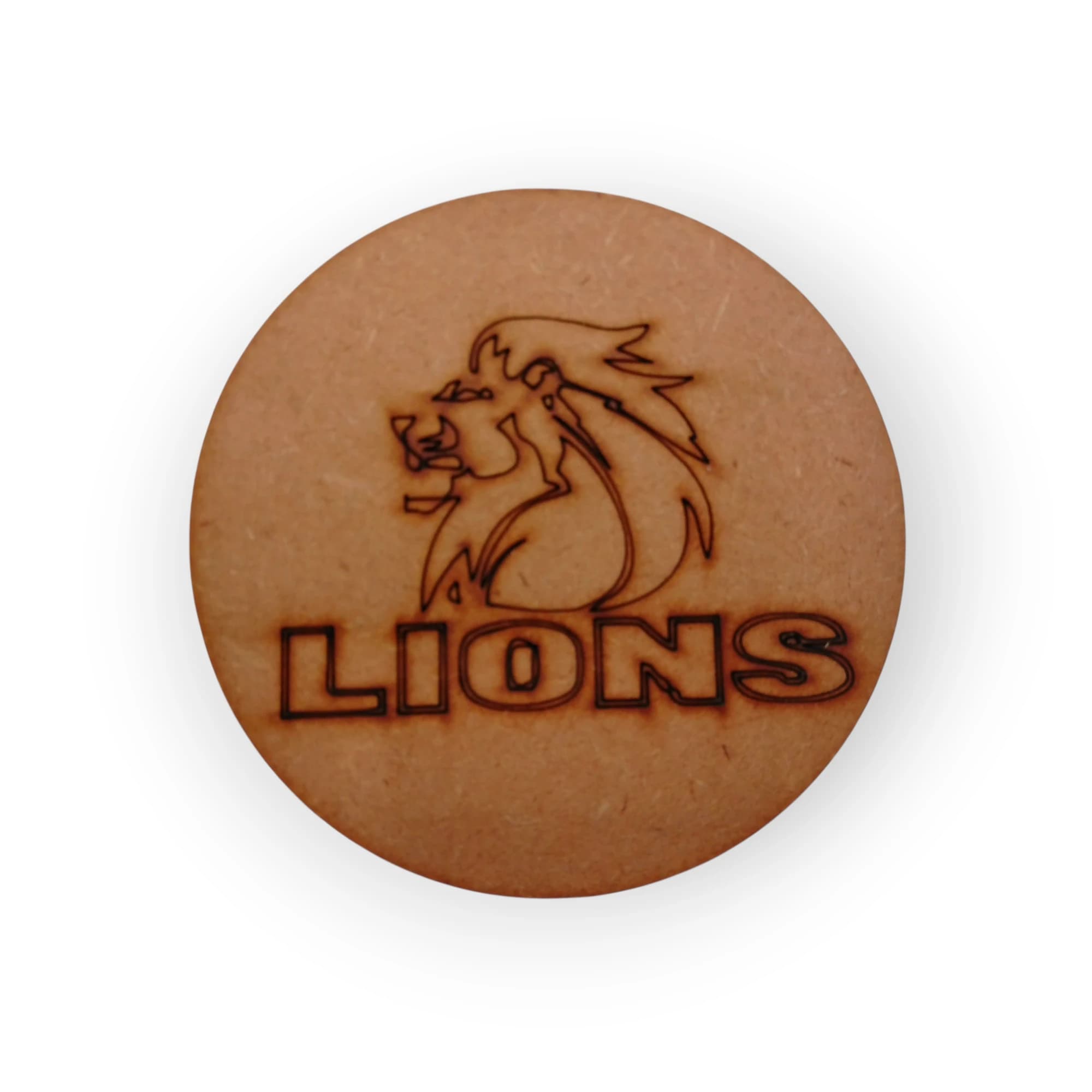 Wood Lions Coaster