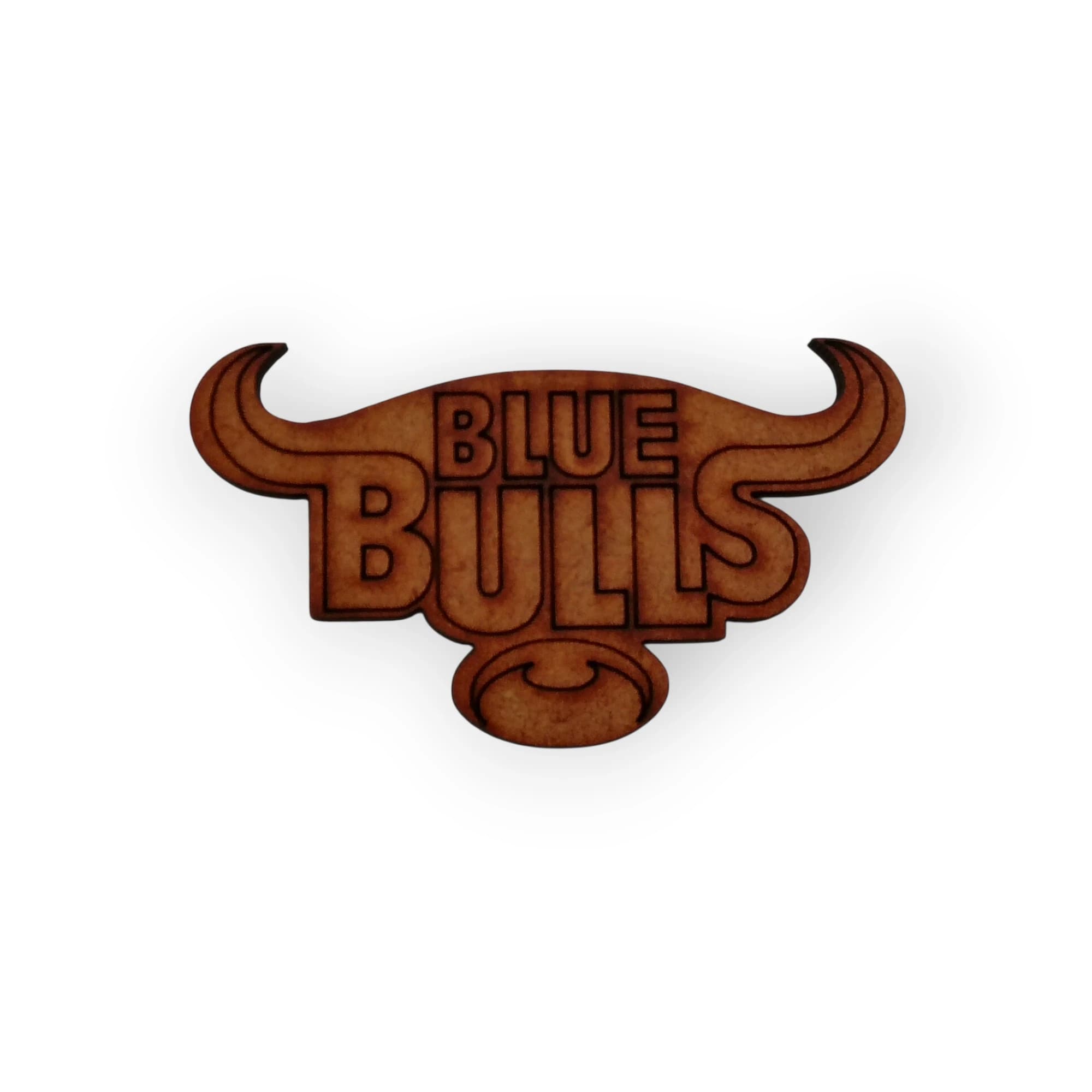 Wood Blue Bulls Sign