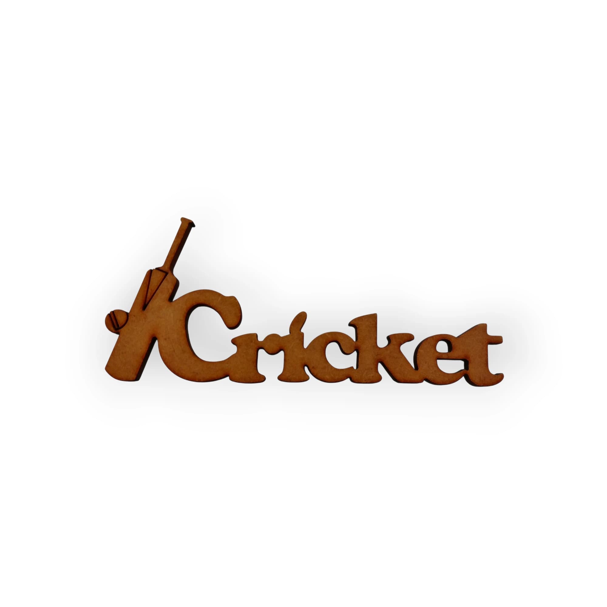 Wood Cricket Bat And Sign