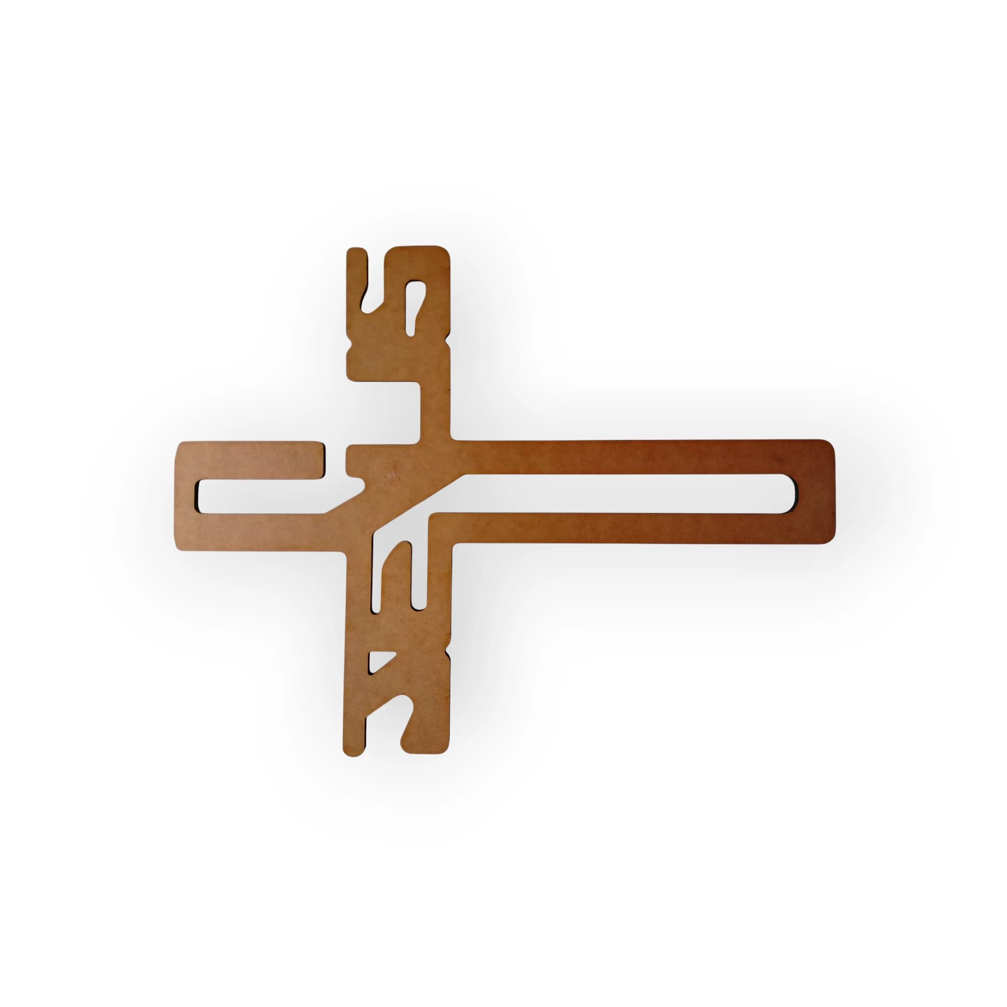 WOOD CROSS JESUS CUT OUT