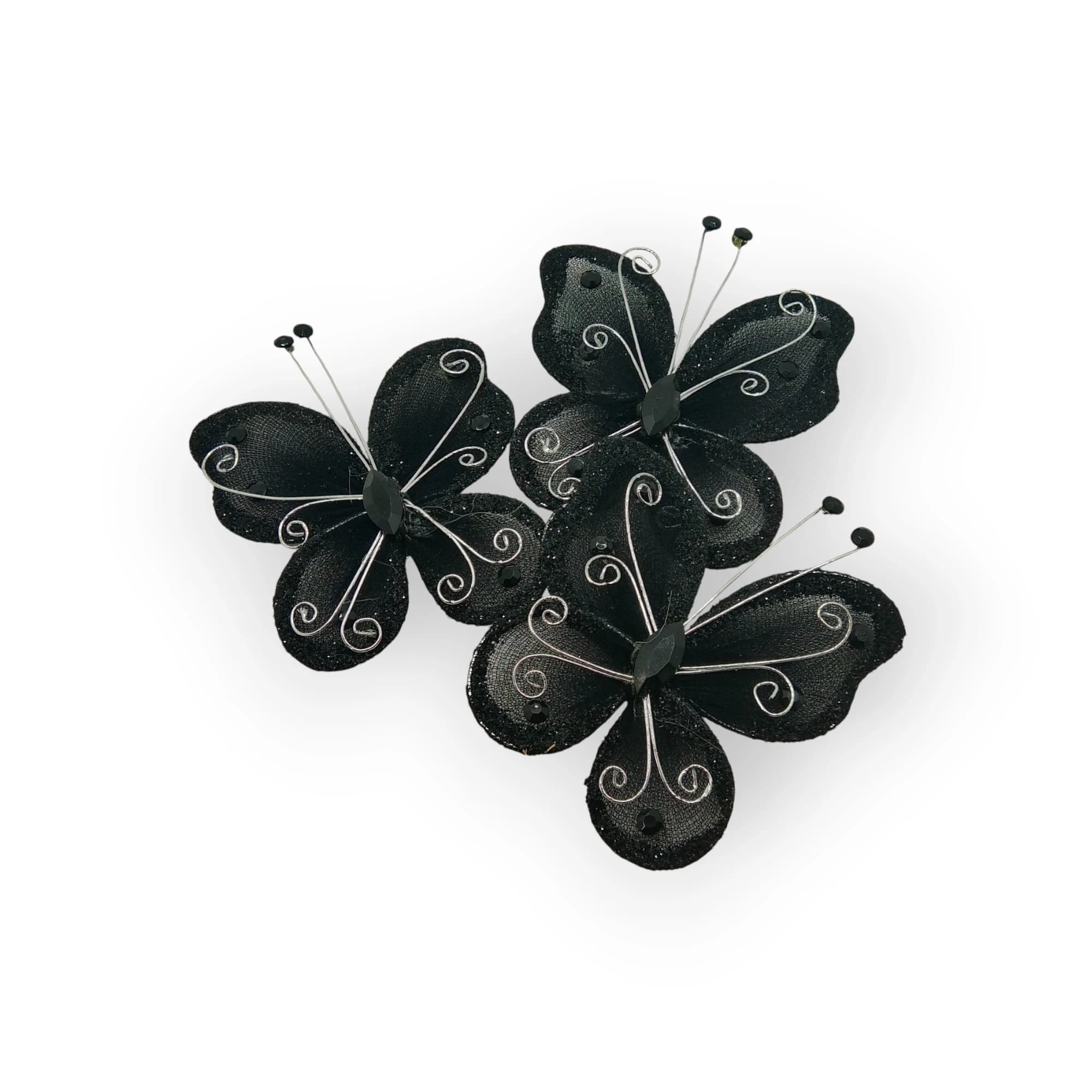 Glitter Butterfly Black