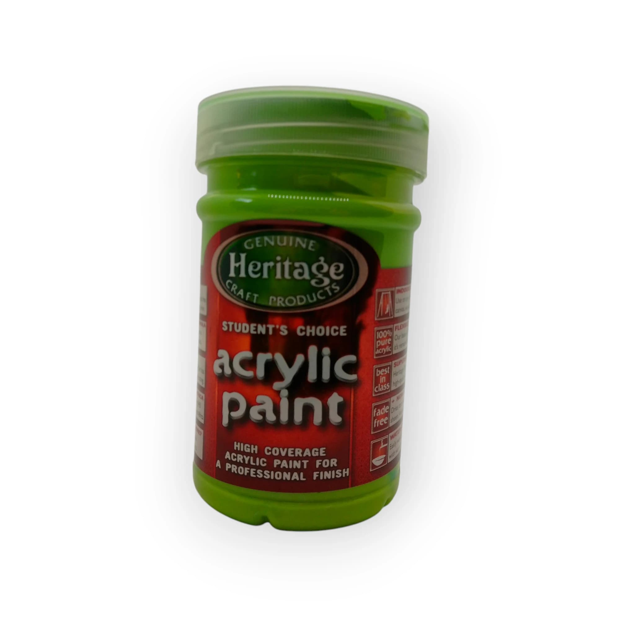 Heritage Acrylic Paint (Apple Green) 250ml