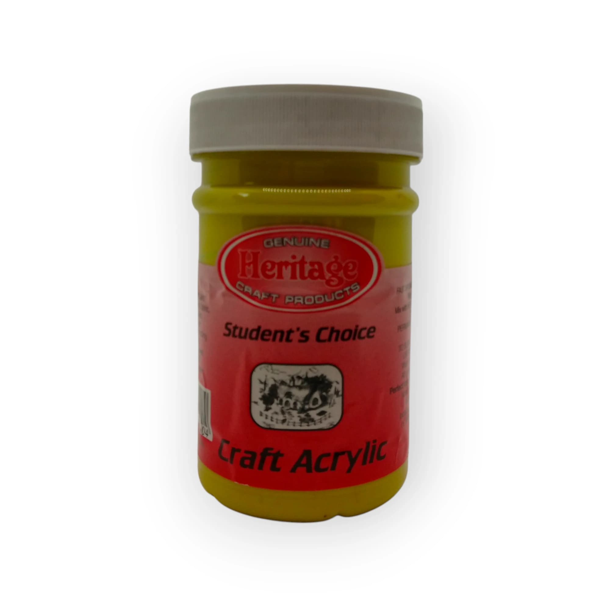 Heritage Acrylic Paint (Rave Yellow) 250ml