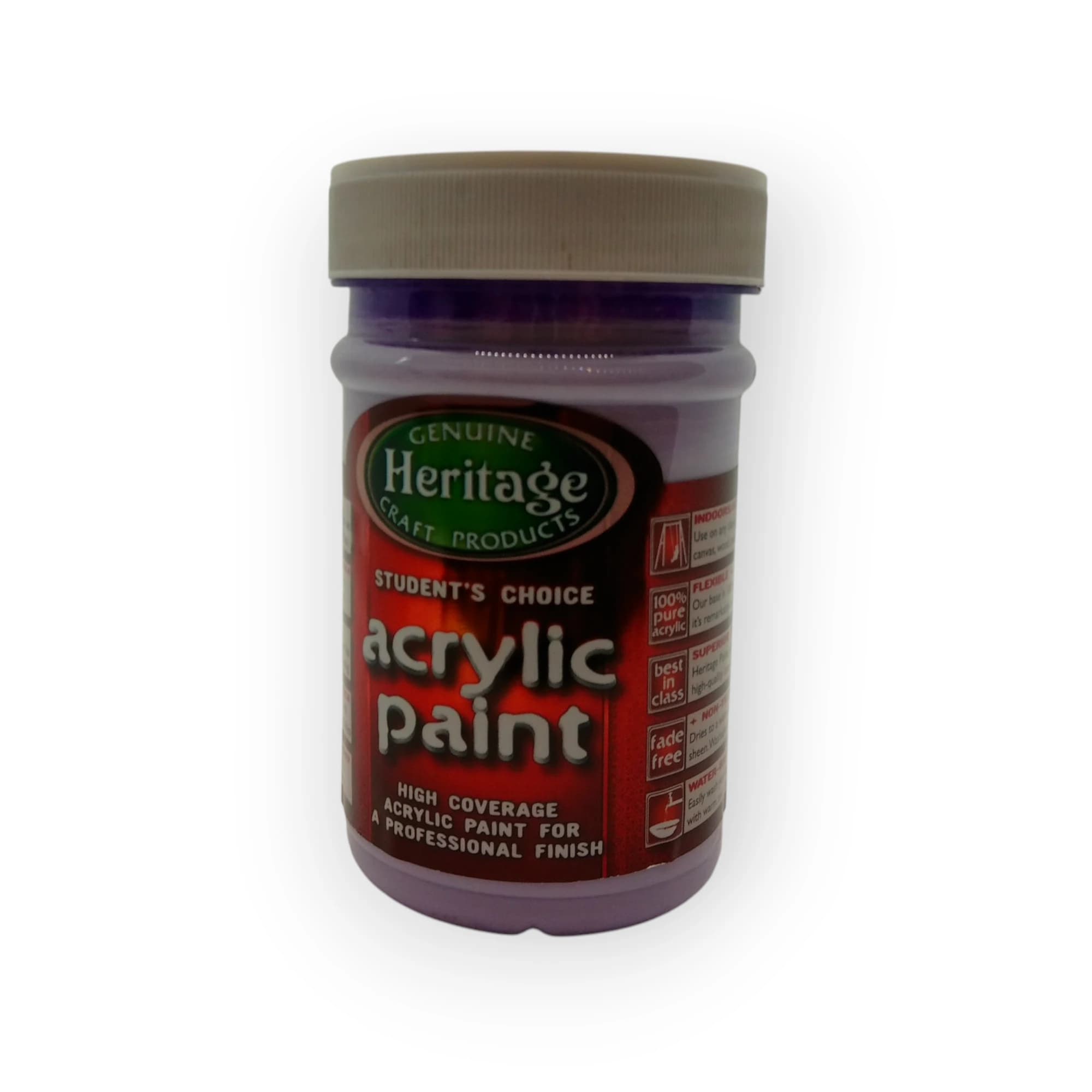 Heritage Acrylic Paint (Lavender) 250ml