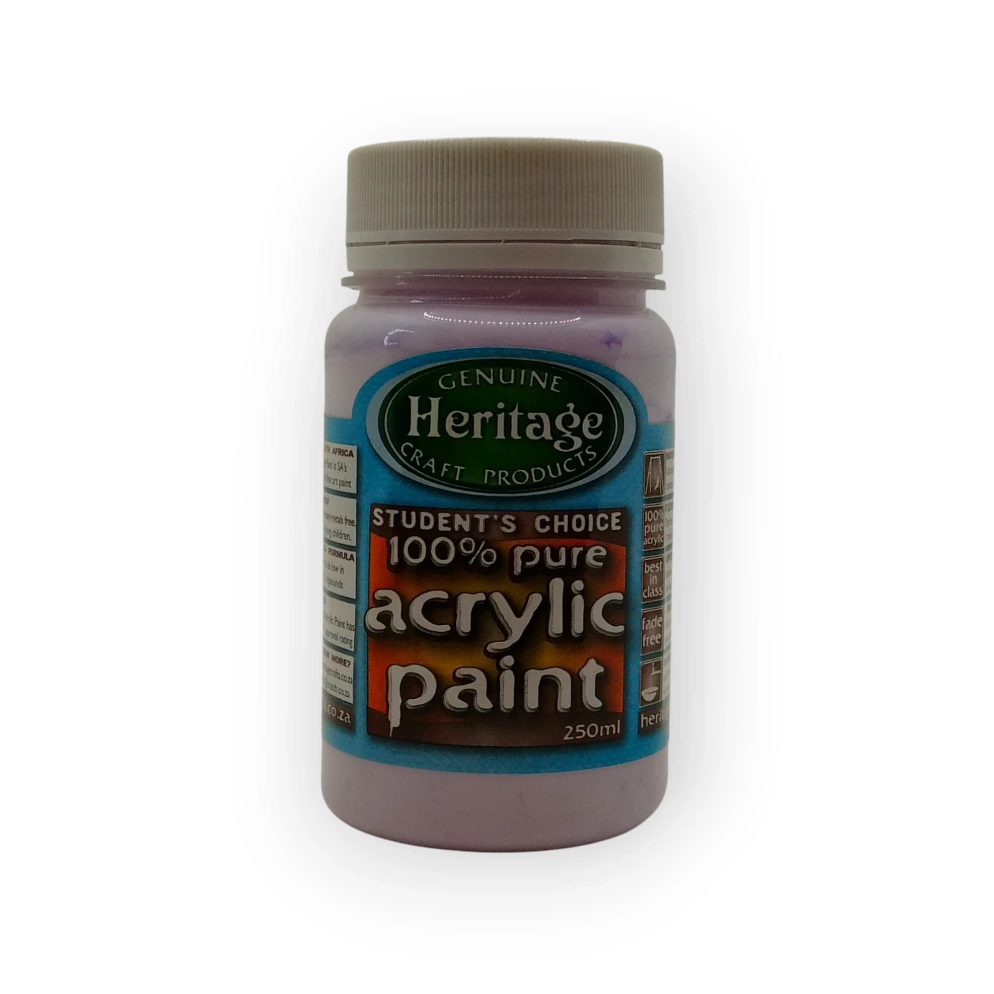Heritage Acrylic Paint (Soft Violet) 250ml