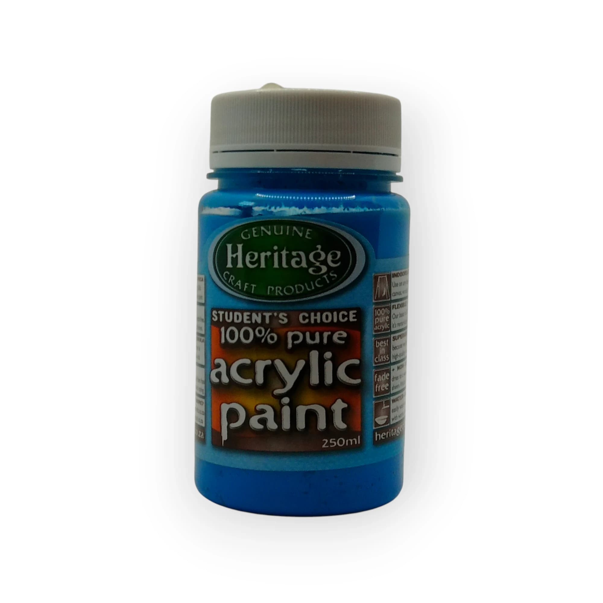 Heritage Acrylic Paint (Glo Blue) 250ml