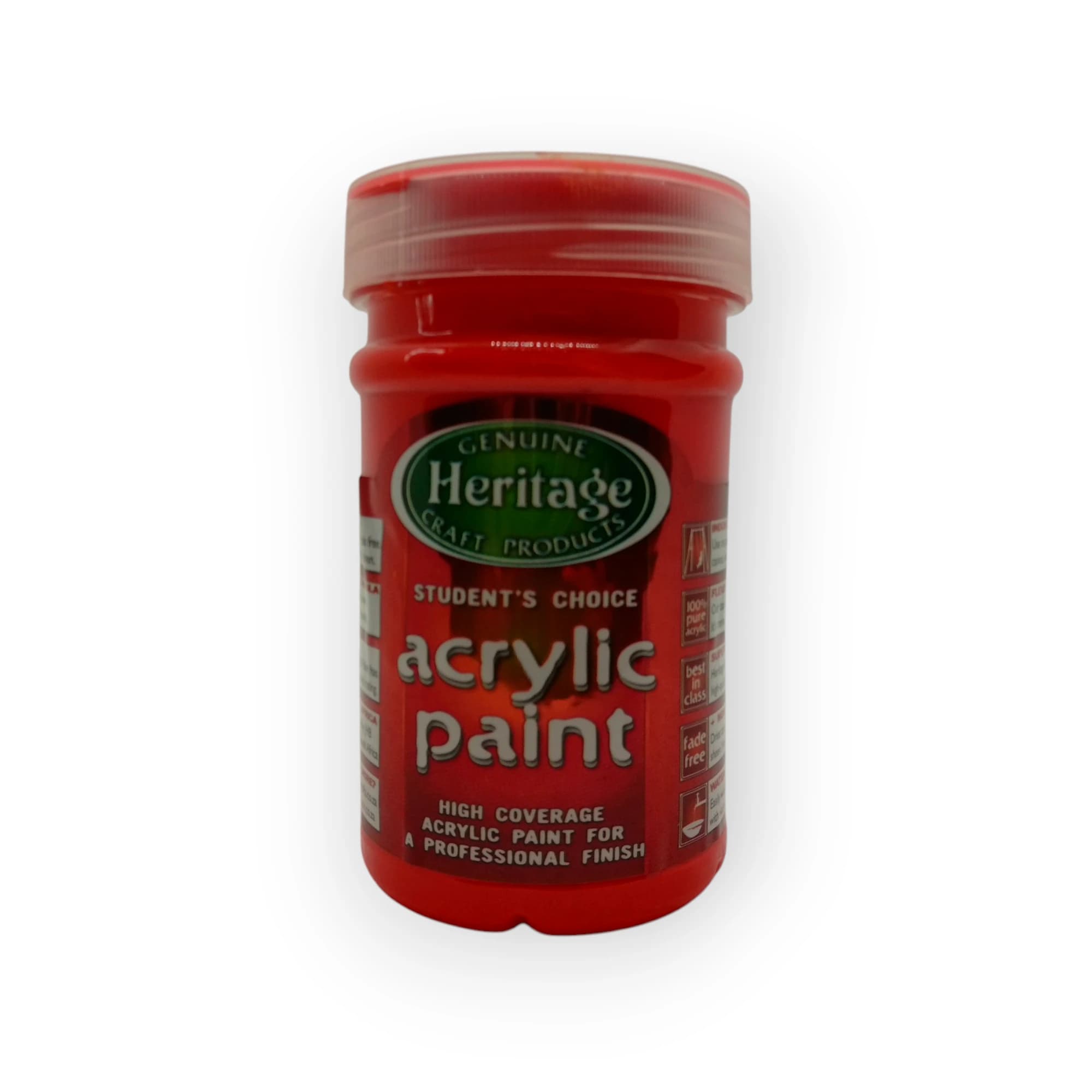 Heritage Acrylic Paint (Deep Orange) 250ml