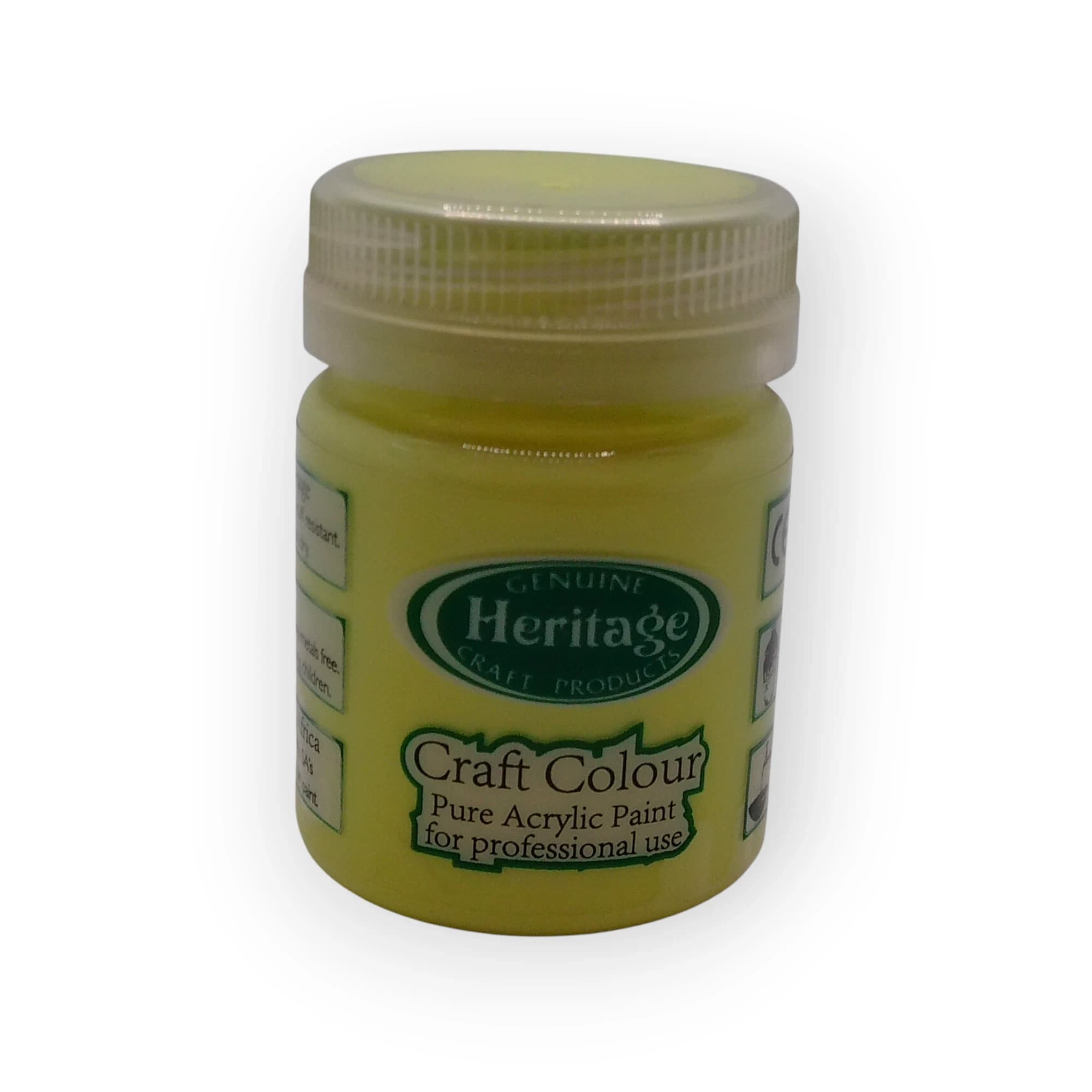 Heritage Acrylic Paint (Lemon Yellow) 50ml