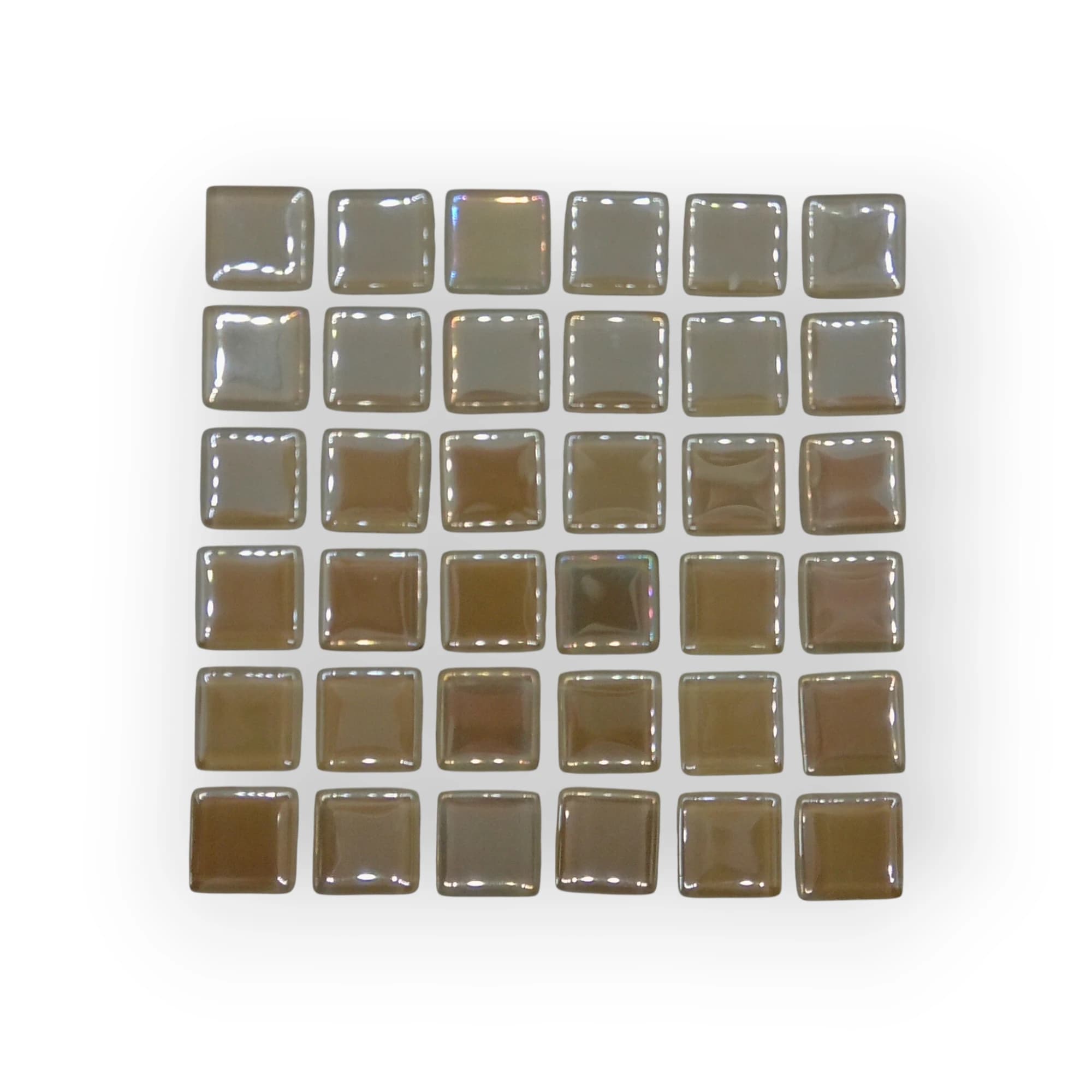 Sheet Of Small Light Ivory Mosaic Tiles