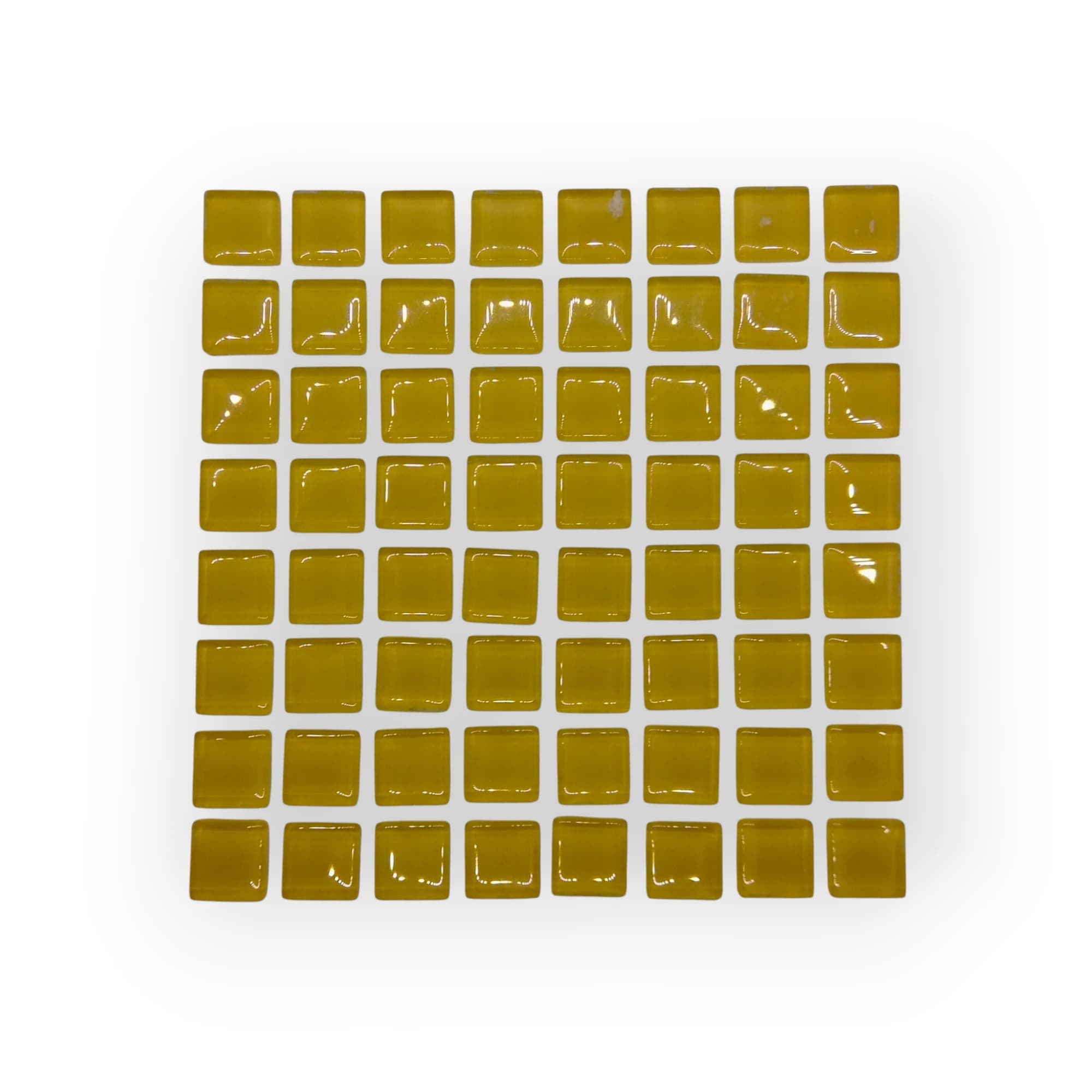 Sheet Of Extra Small Dusk Yellow Mosaic Tiles