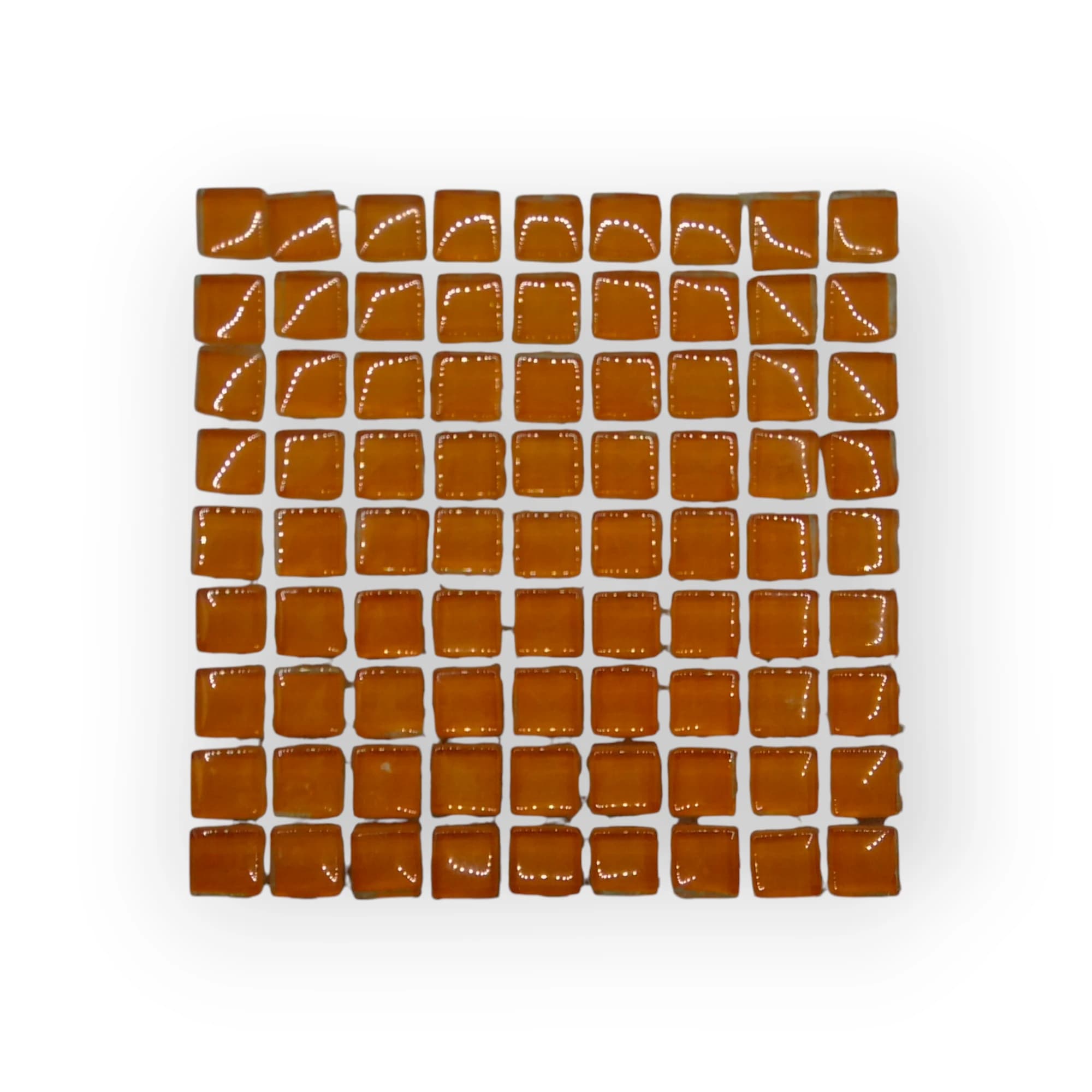 Sheet Of Extra Small Medium Brown Mosaic Tiles