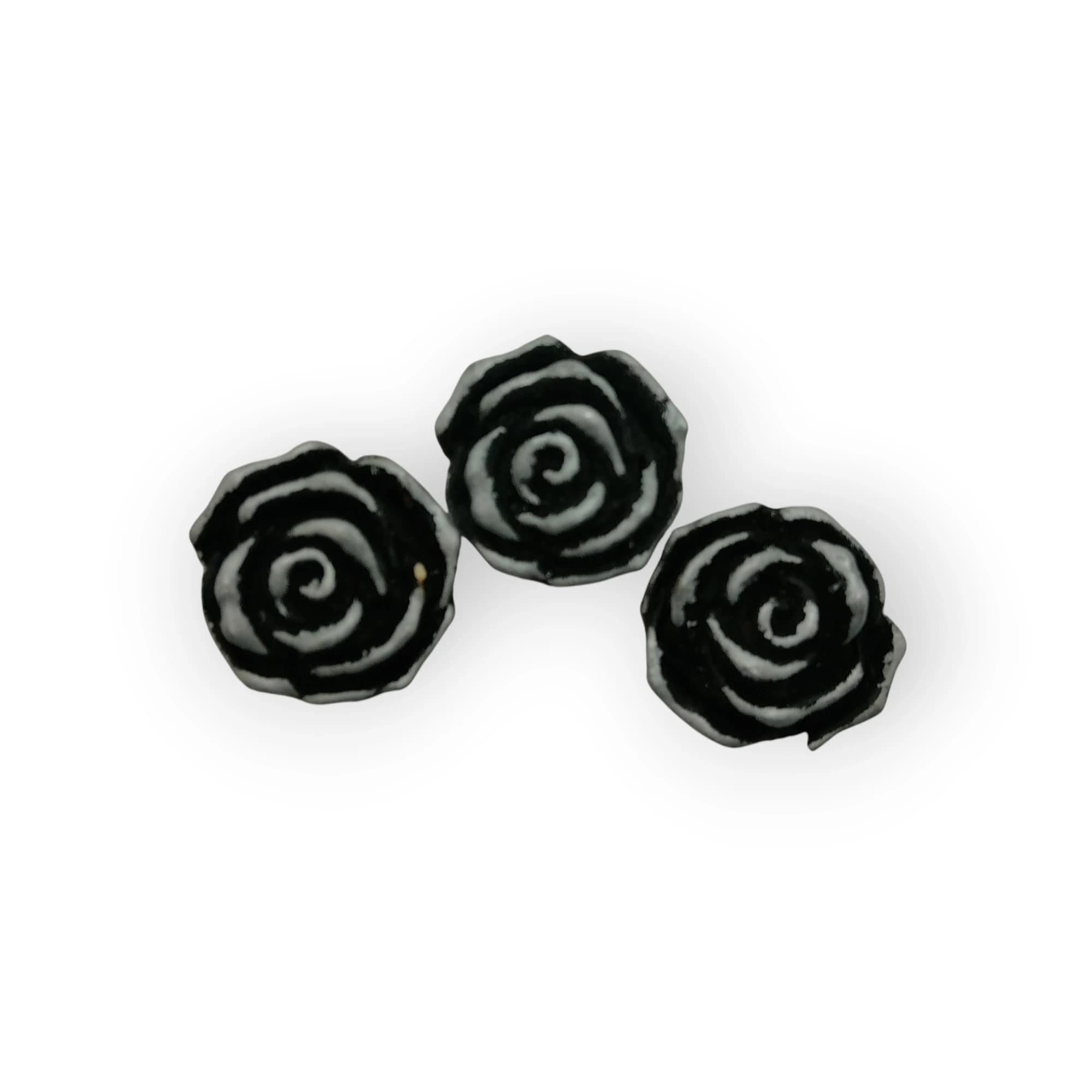 Ceramic Insert Rose Silver 3 Pcs