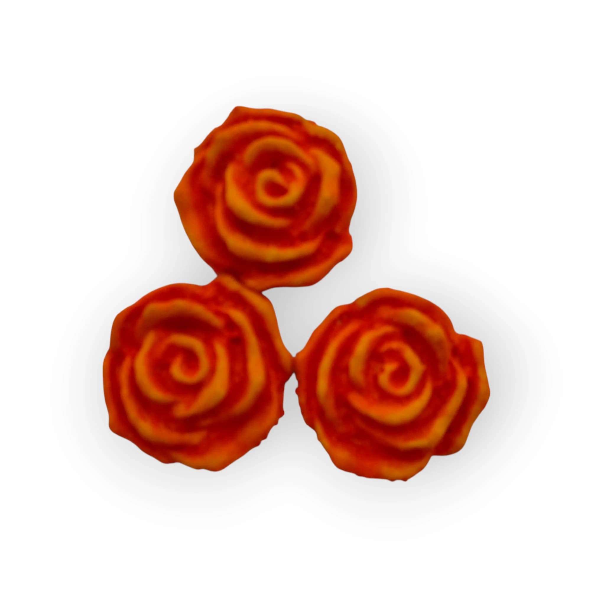 Ceramic Insert Rose Orange 3 Pcs