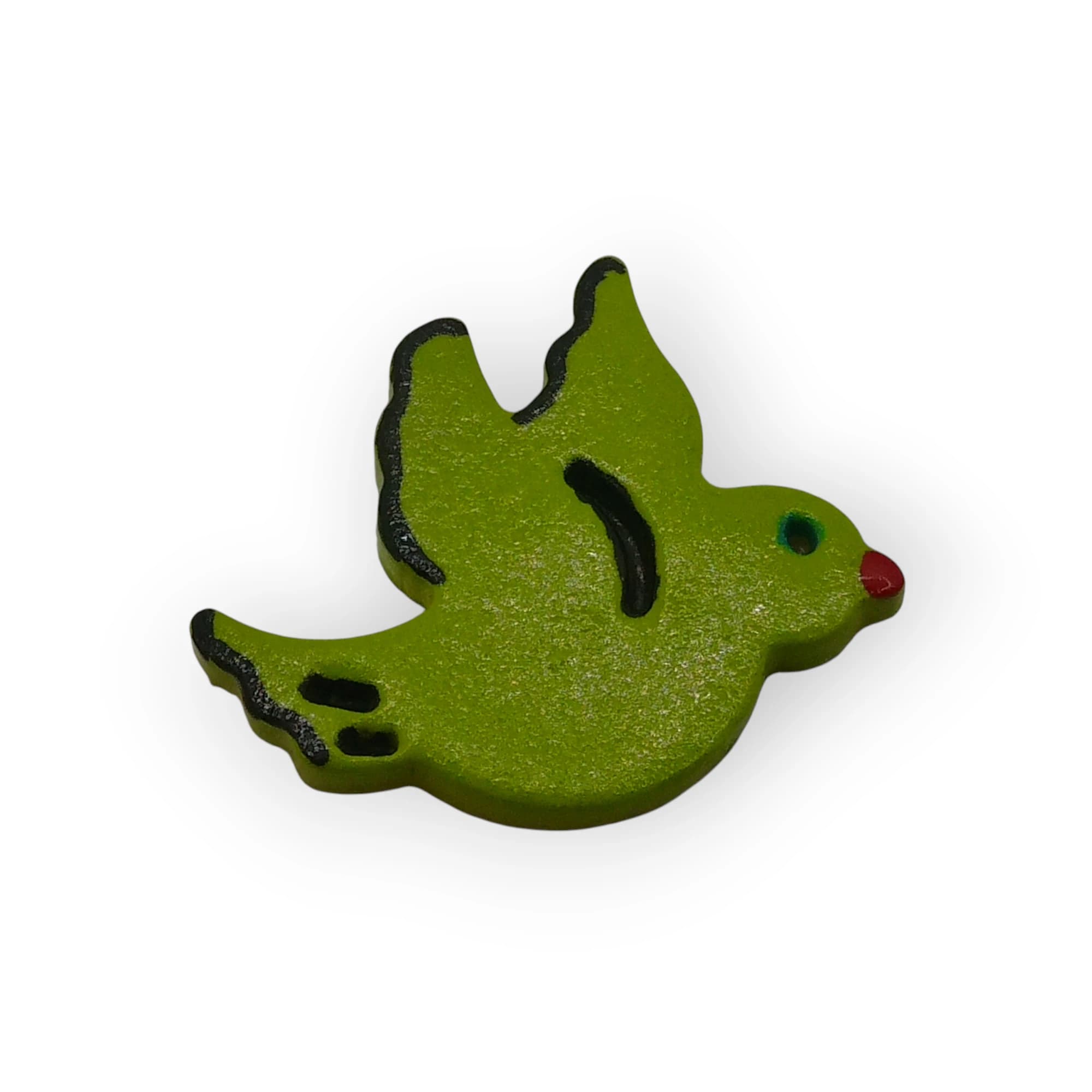 Ceramic Insert Flying Bird Green