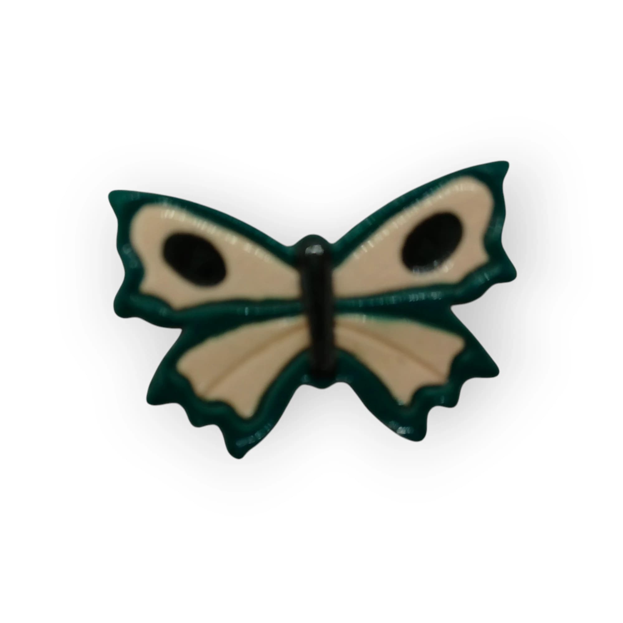 Ceramic Insert Butterfly Green