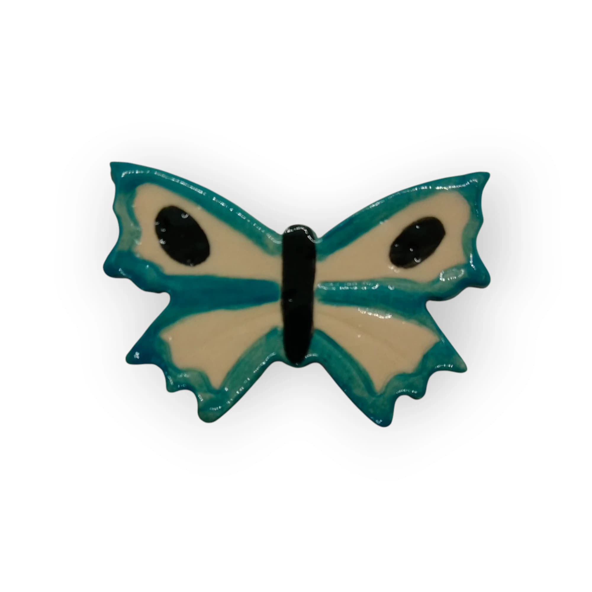 Ceramic Insert Butterfly Light Blue