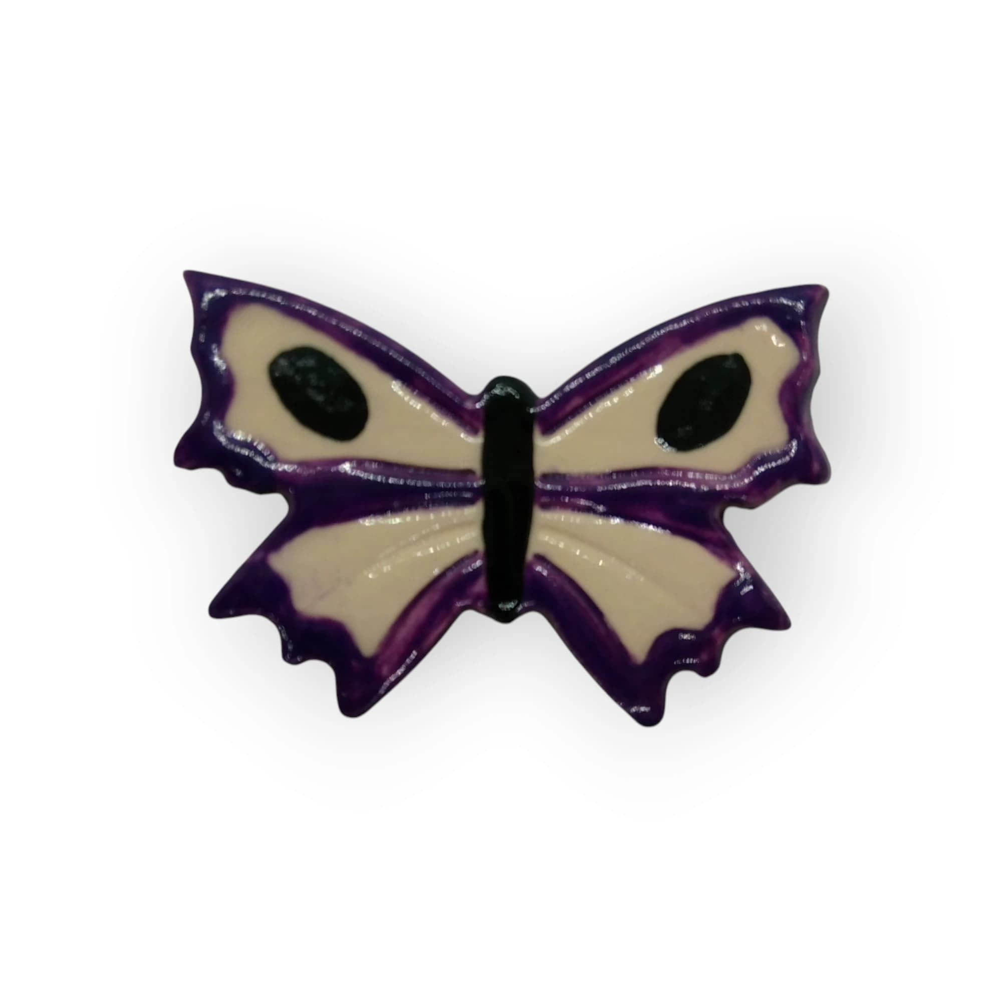 Ceramic Insert Butterfly Purple