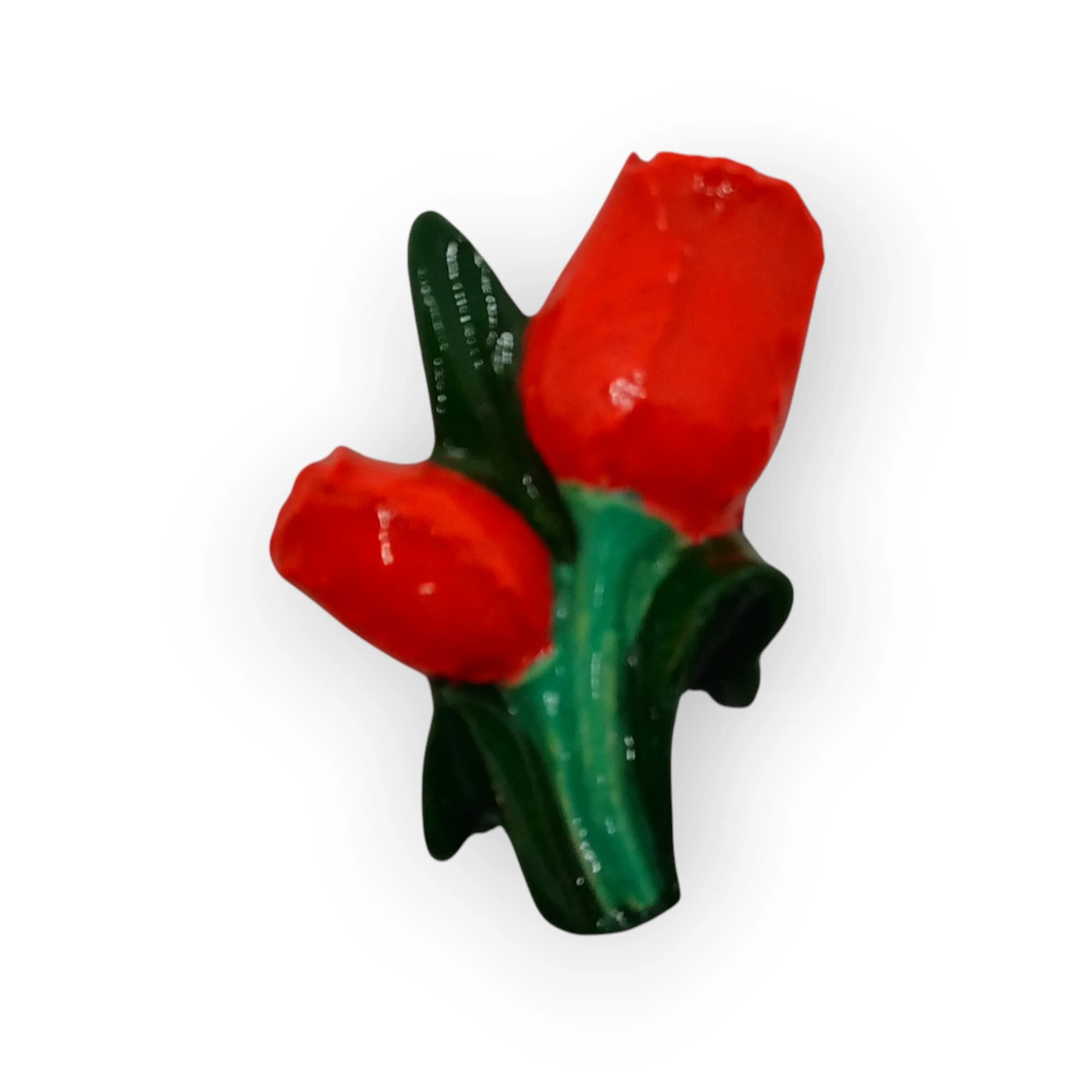 Ceramic Insert Rose Bud Orange