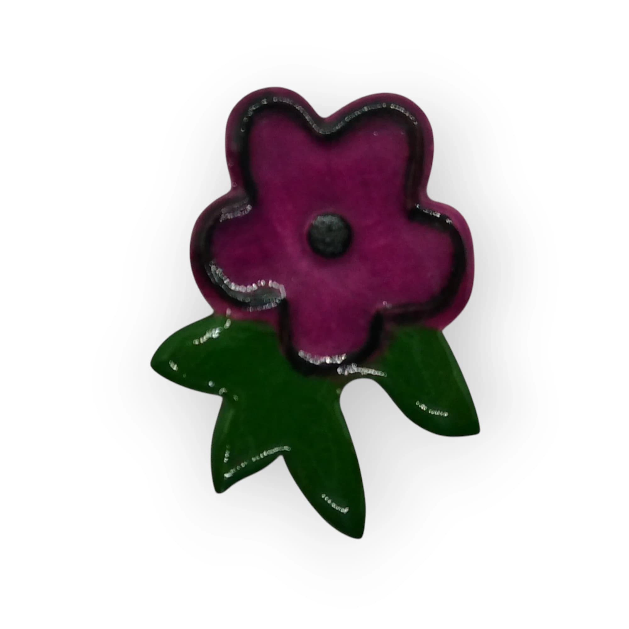 Ceramic Insert Pansy Purple