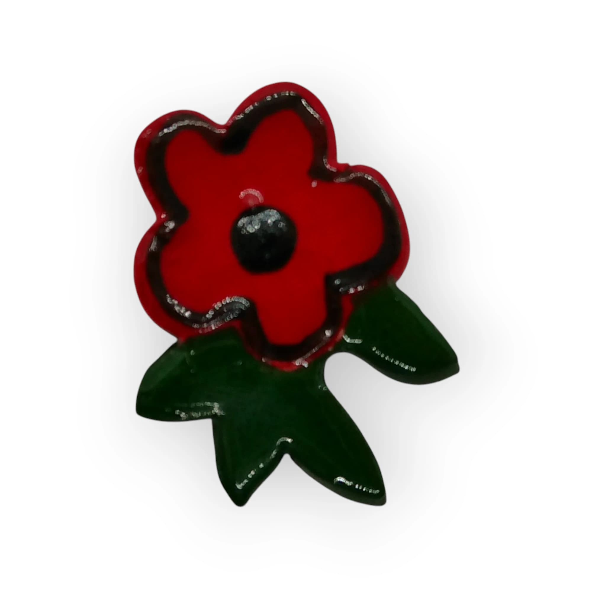 Ceramic Insert Pansy Red