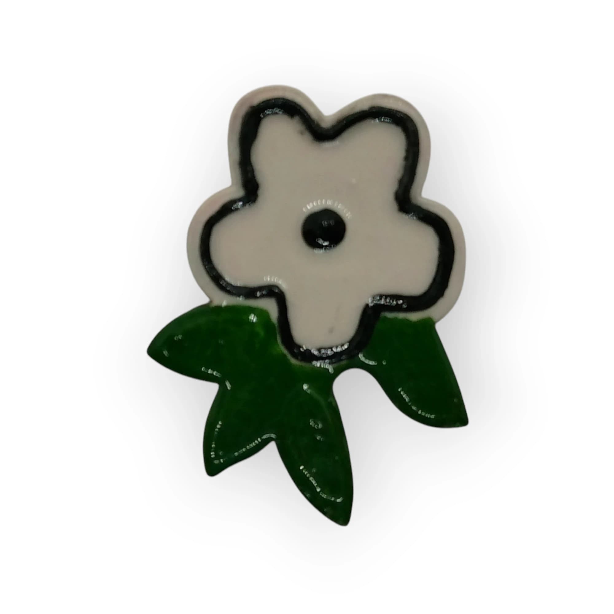 Ceramic Insert Pansy White