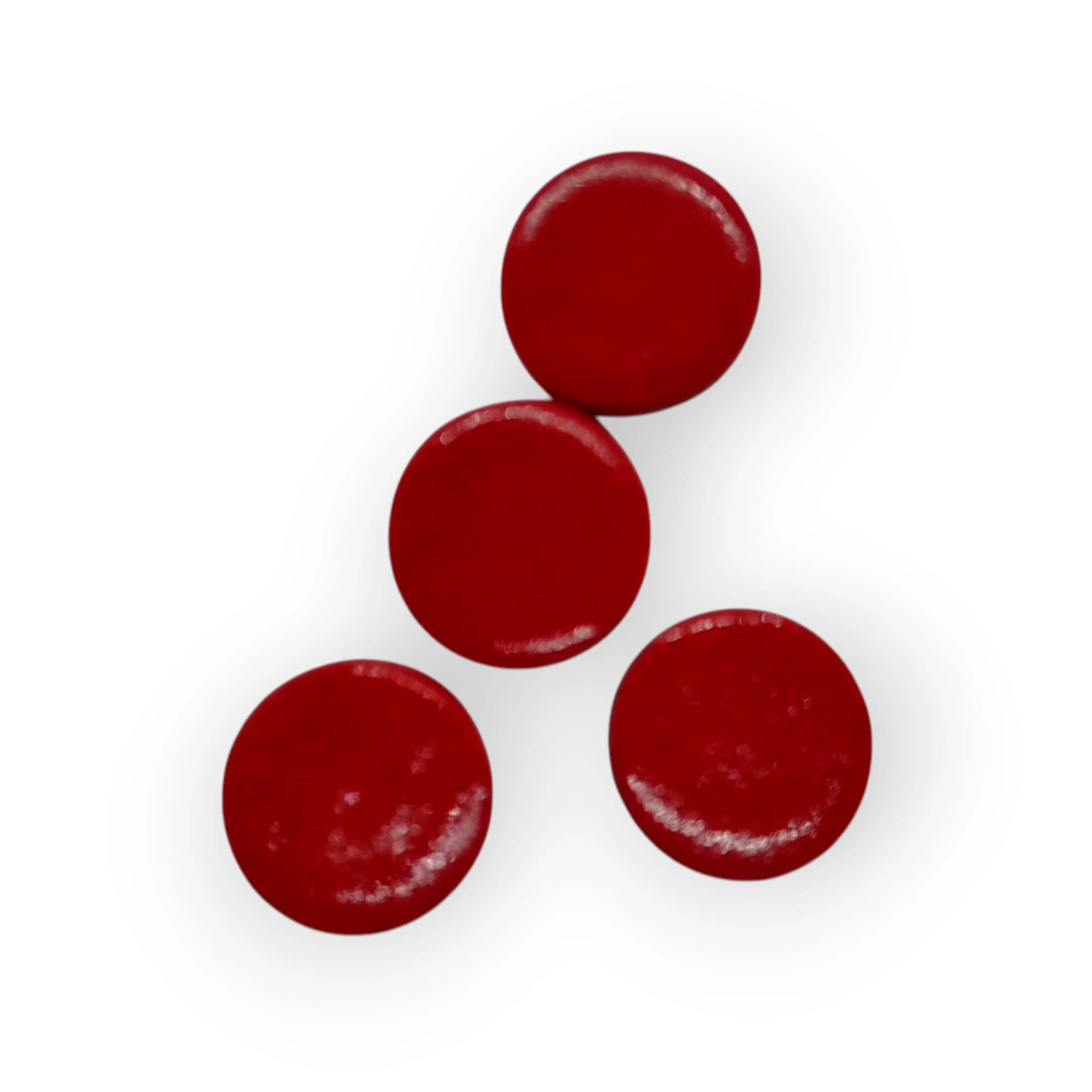 Ceramic Insert Button Red