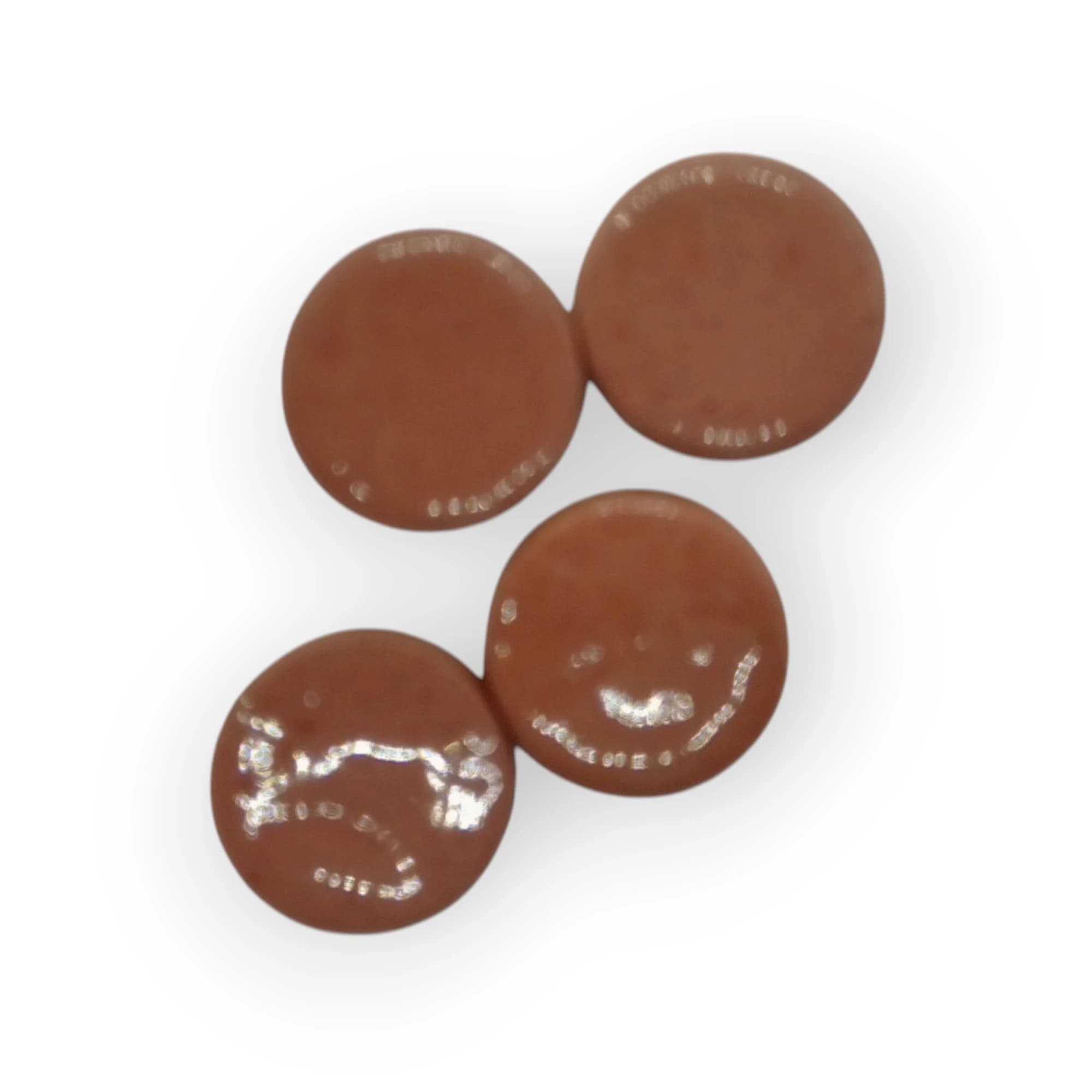 Ceramic Insert Button Terracotta