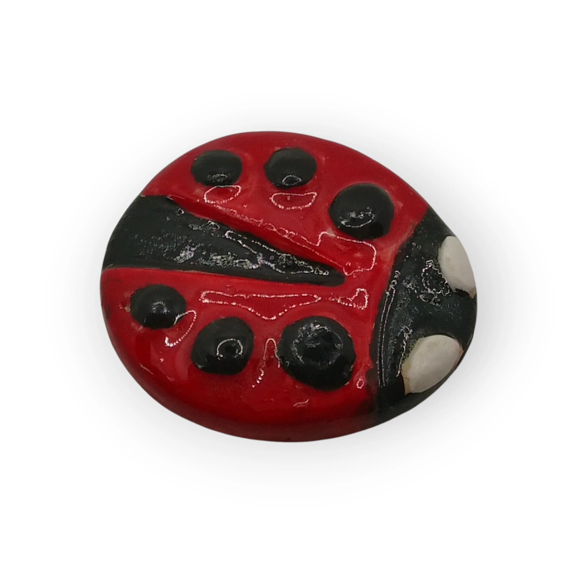Ceramic Insert Lady Bug Red