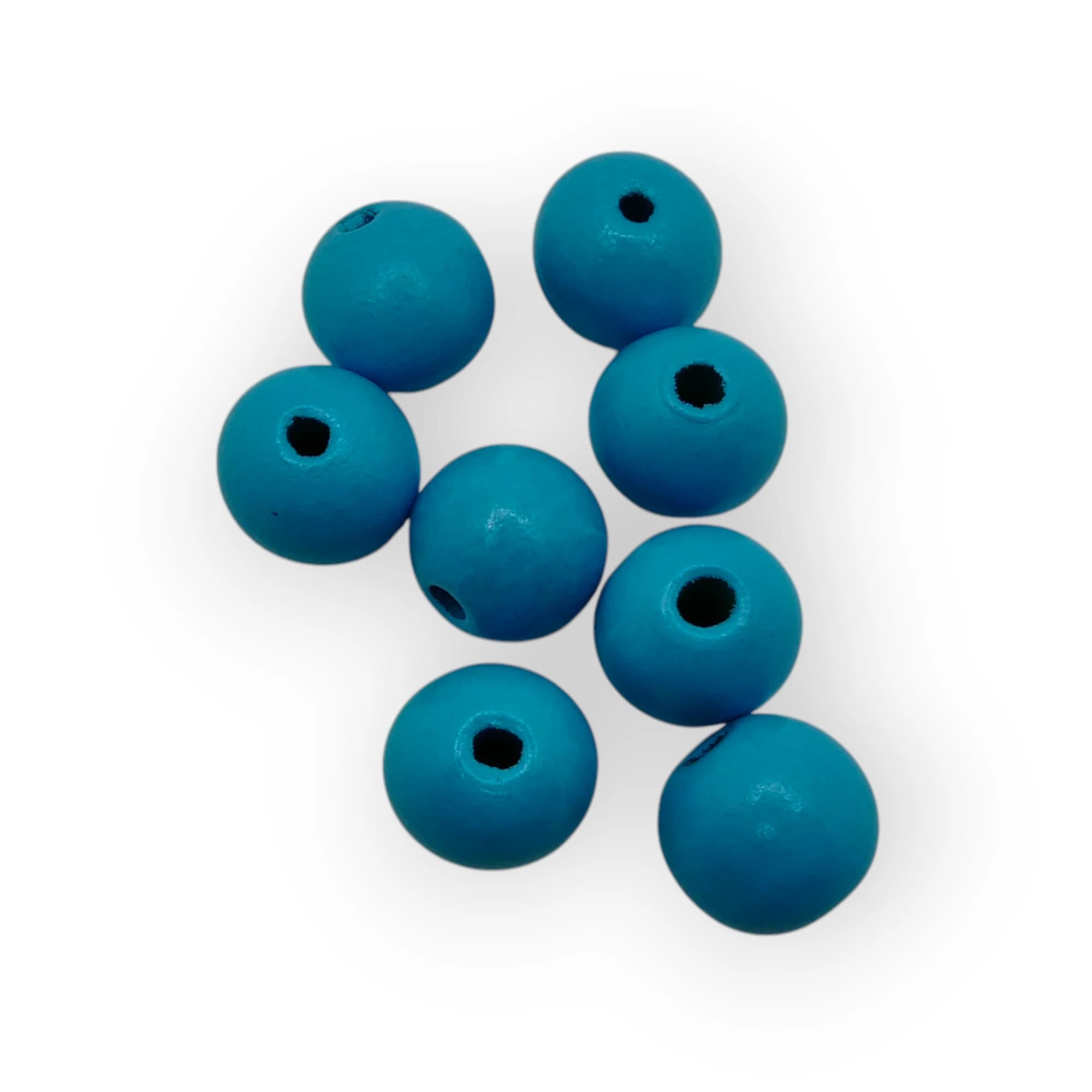 Wooden Beads Various Colours Large In A Bag