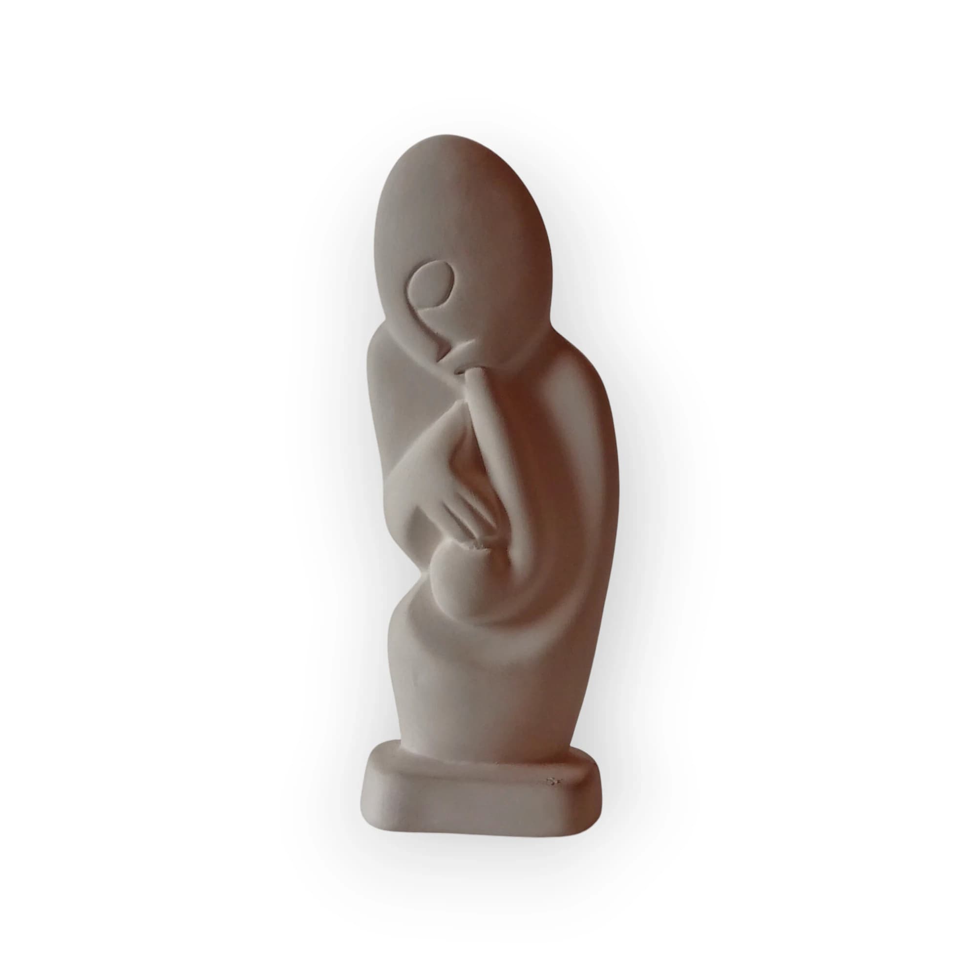 Unpainted Ceramic Statue