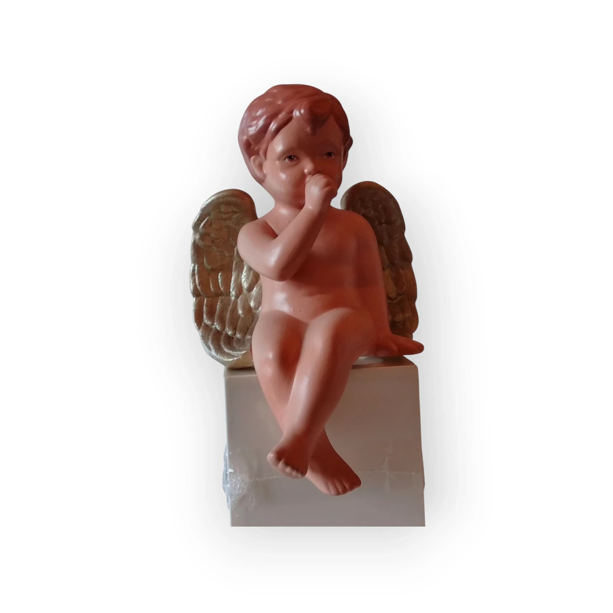 Painted Ceramic Cupid