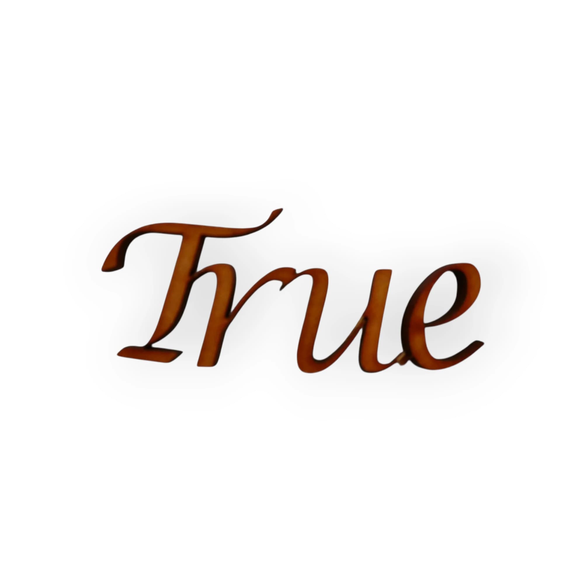 Wood Blank Word True