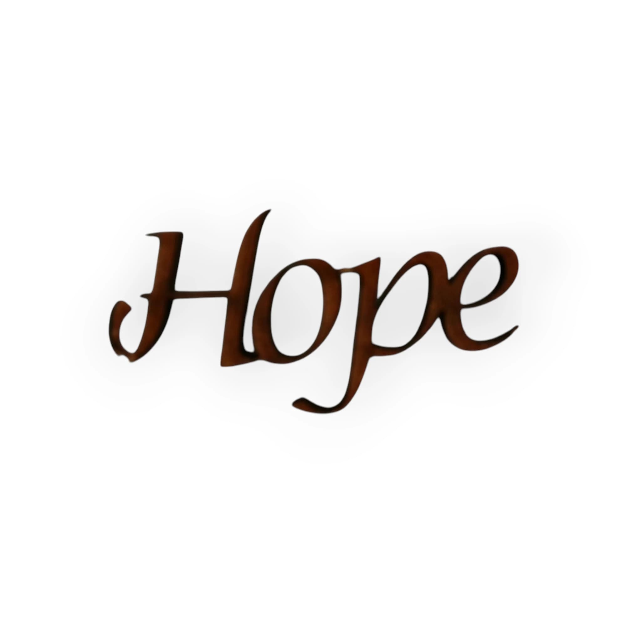 Wood Blank Word Hope