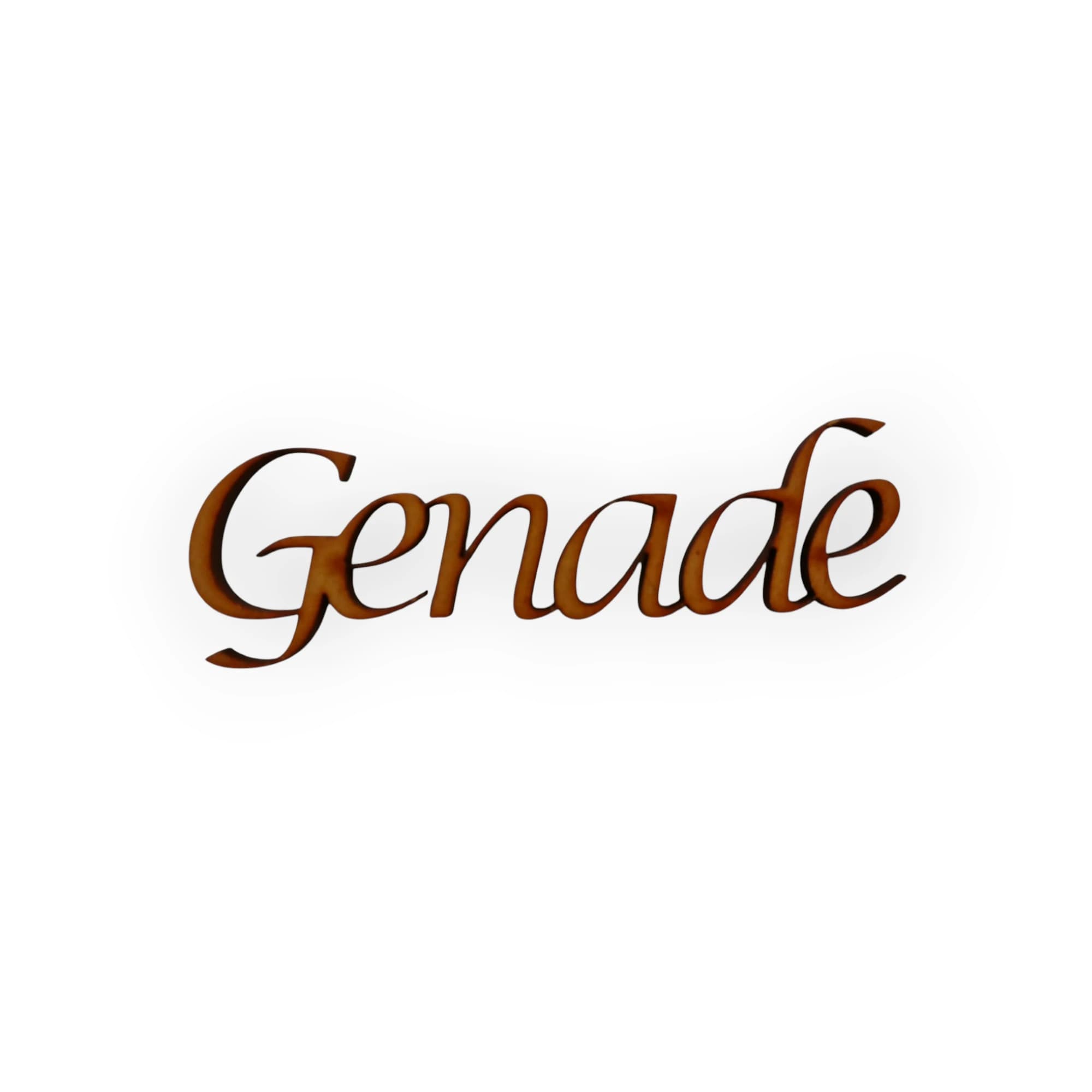 Wood Blank Word Genade