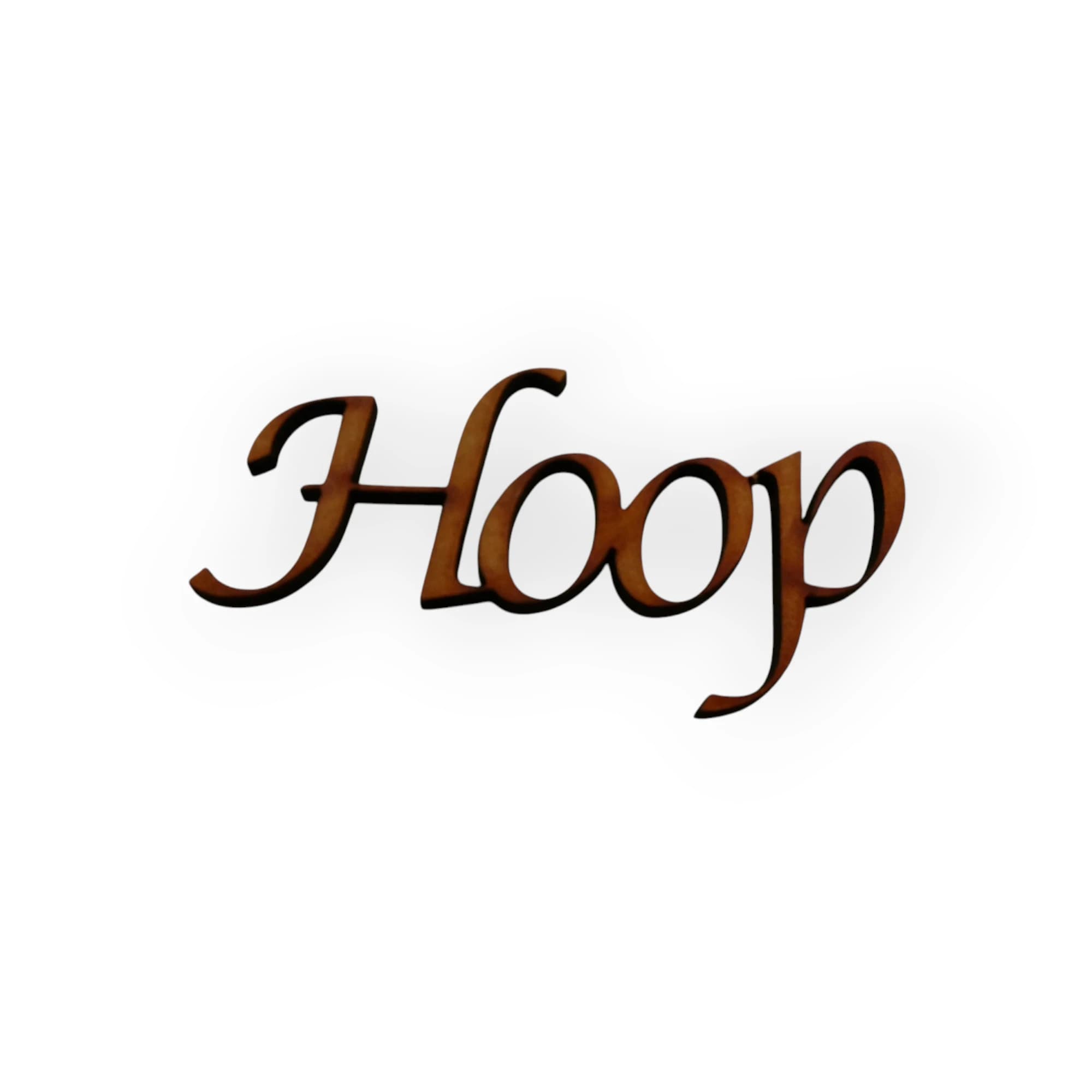 Wood Blank Word Hoop