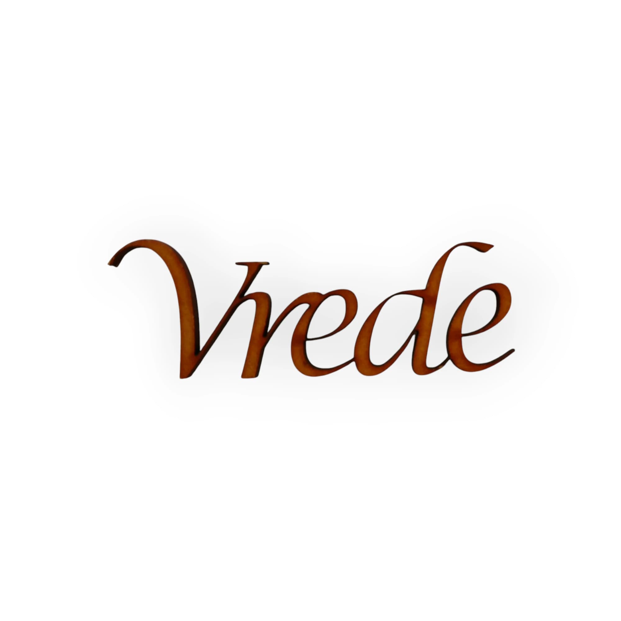Wood Blank Word Vrede