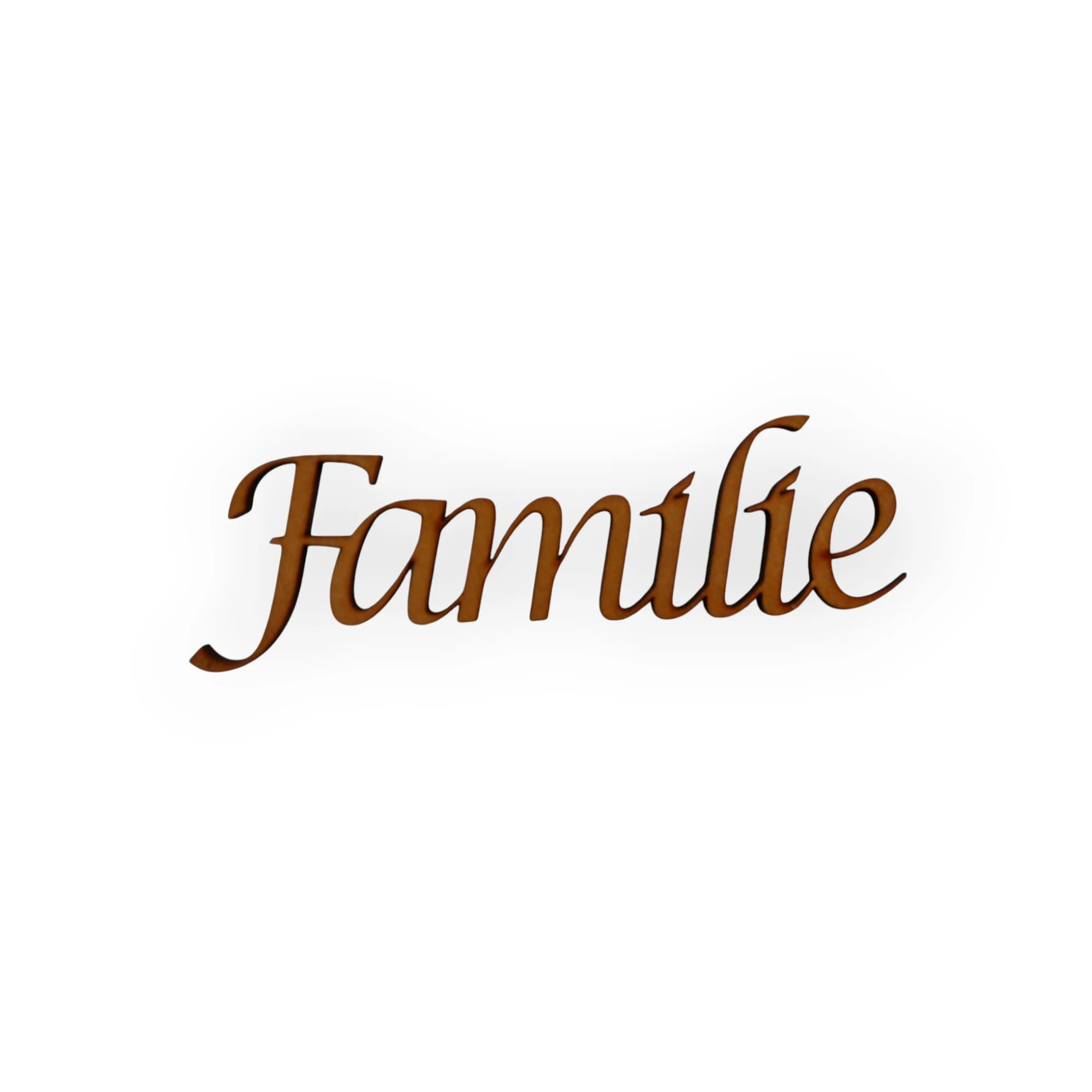 Wood Blank Word Familie