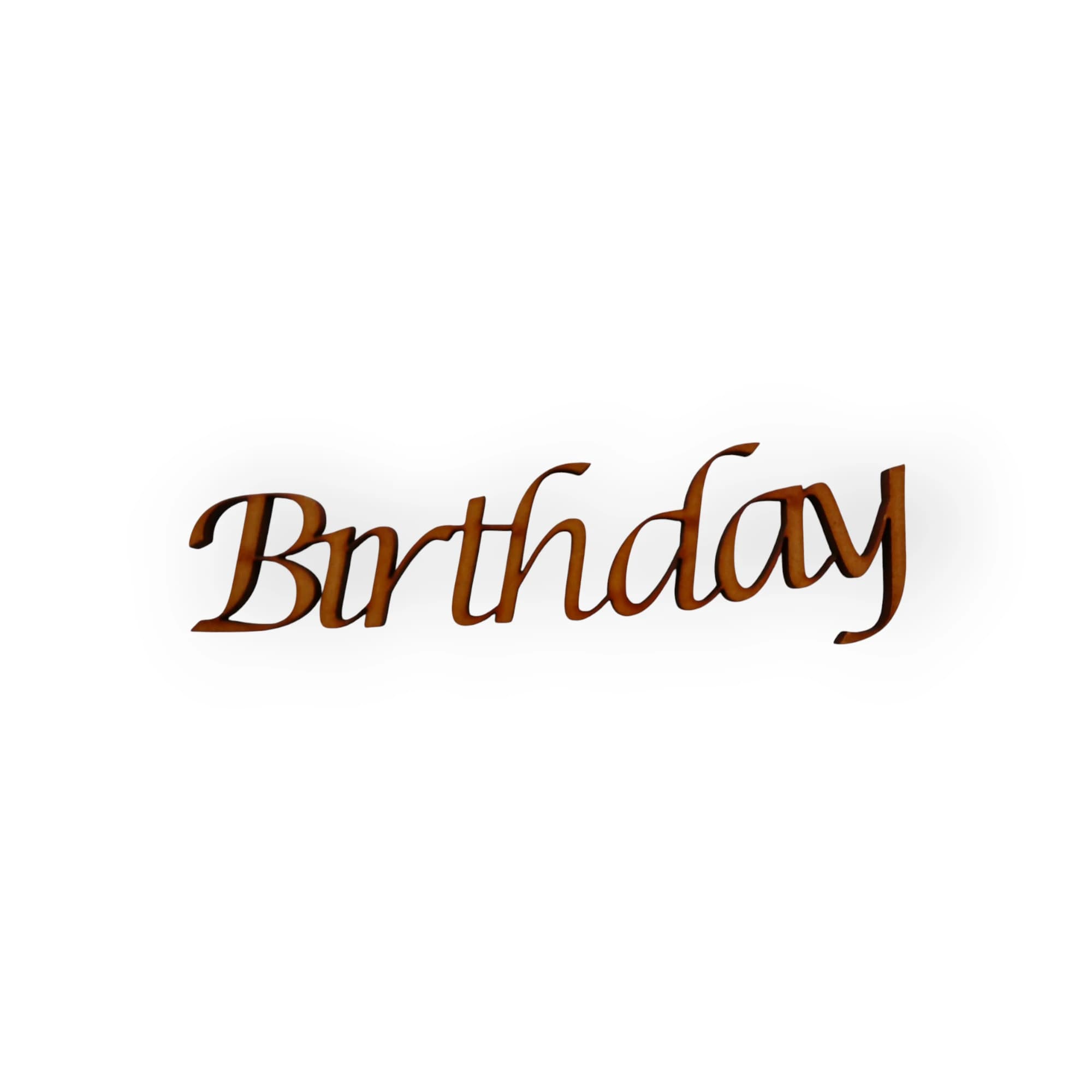 Wood Blank Word Birthday