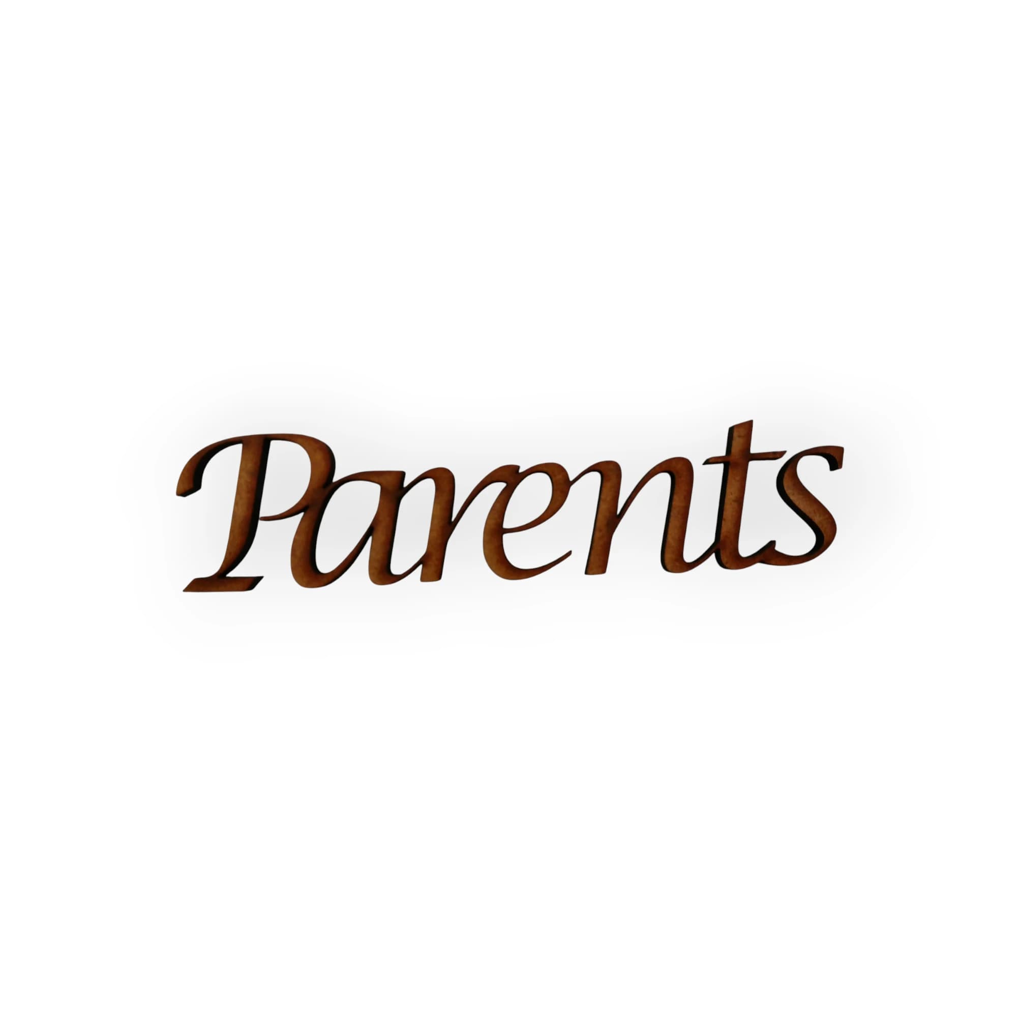 Wood Blank Word Parents