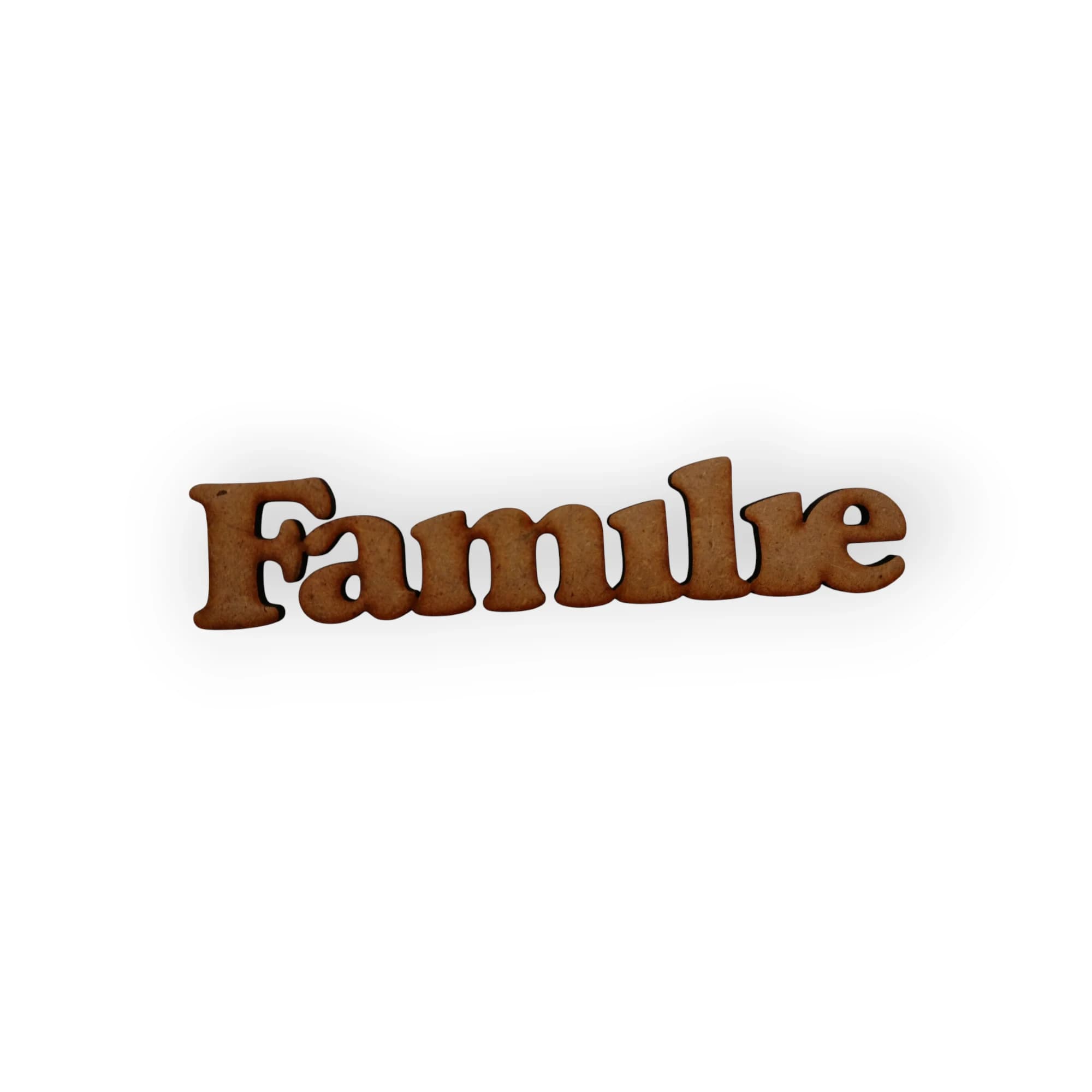 Wood Blank Word Familie
