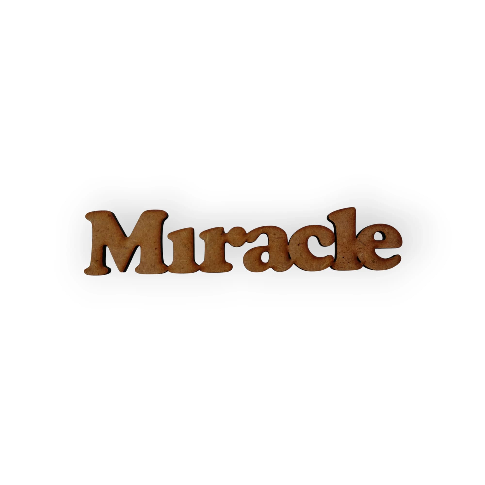 Wood Blank Word Miracle