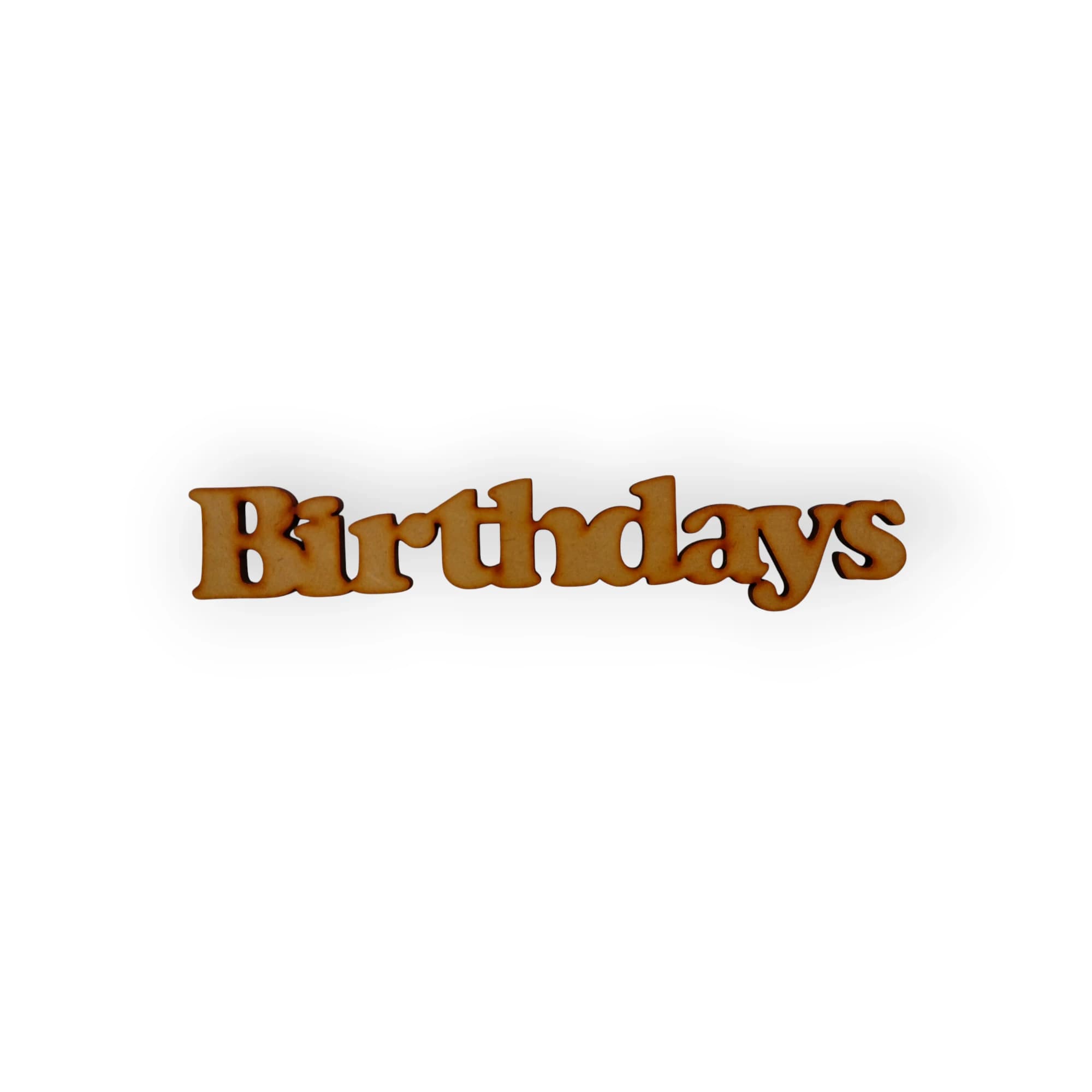 Wood Blank Word Birthdays
