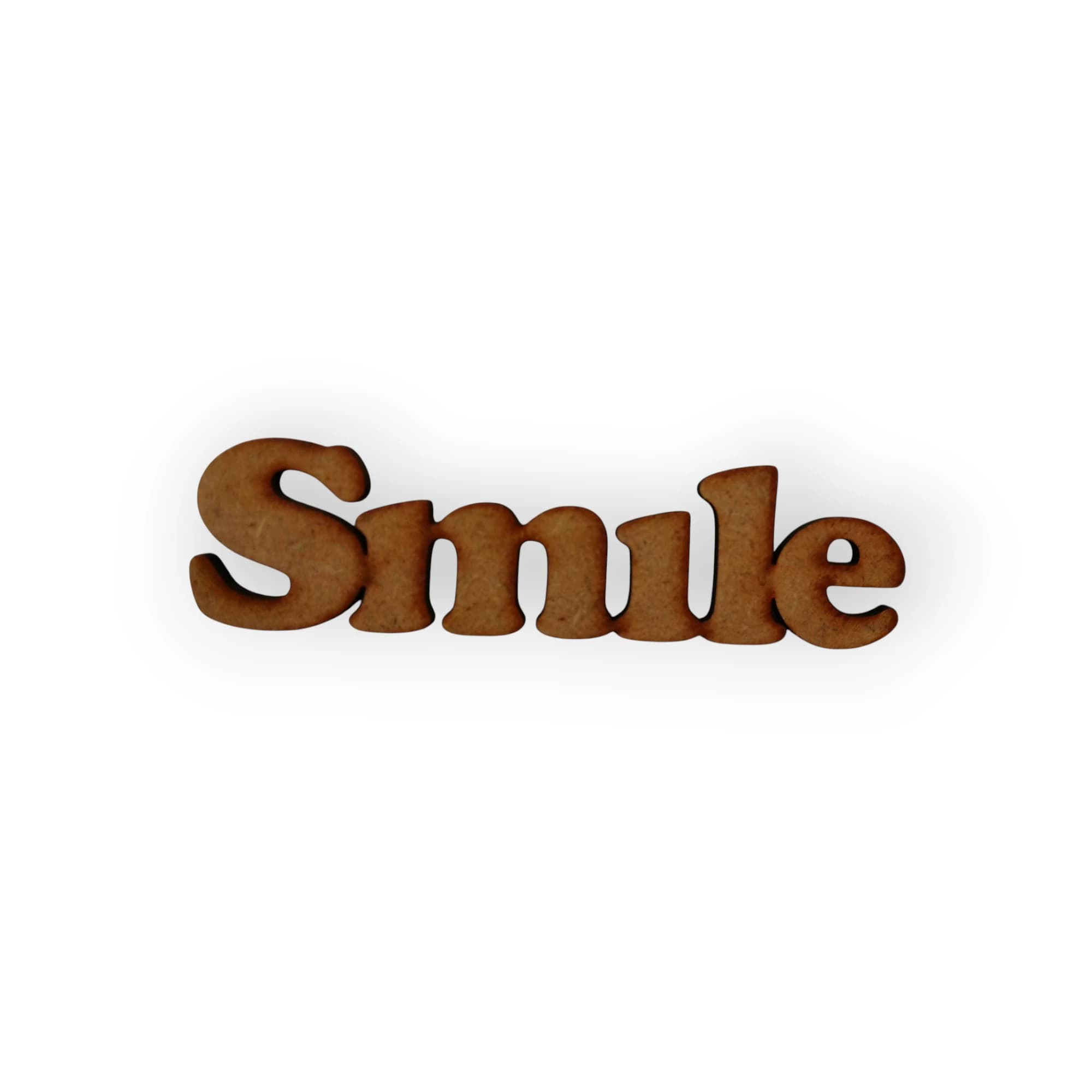 Wood Blank Word Smile