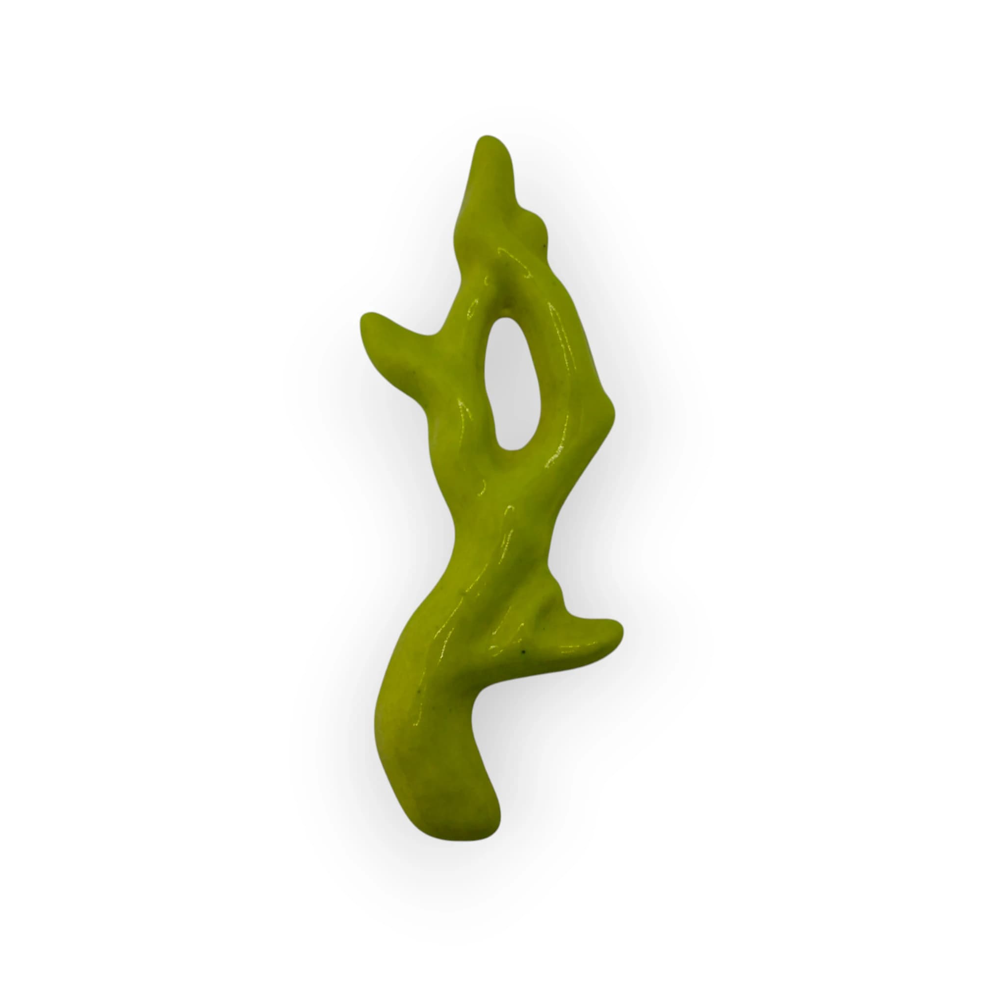 Glazed Ceramic Coral Lime