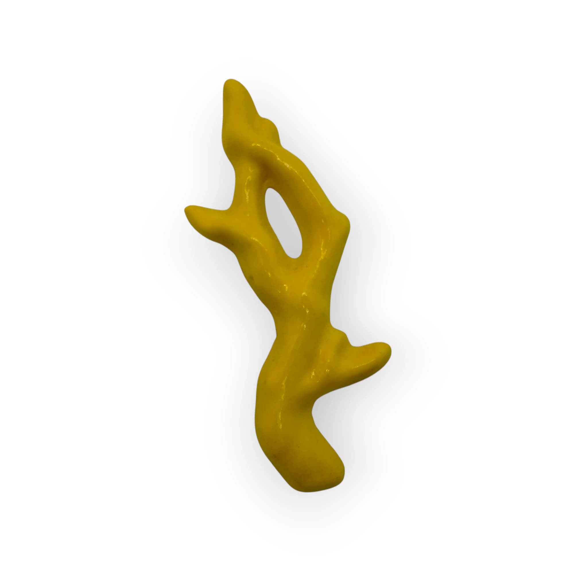 Glazed Ceramic Coral Yellow