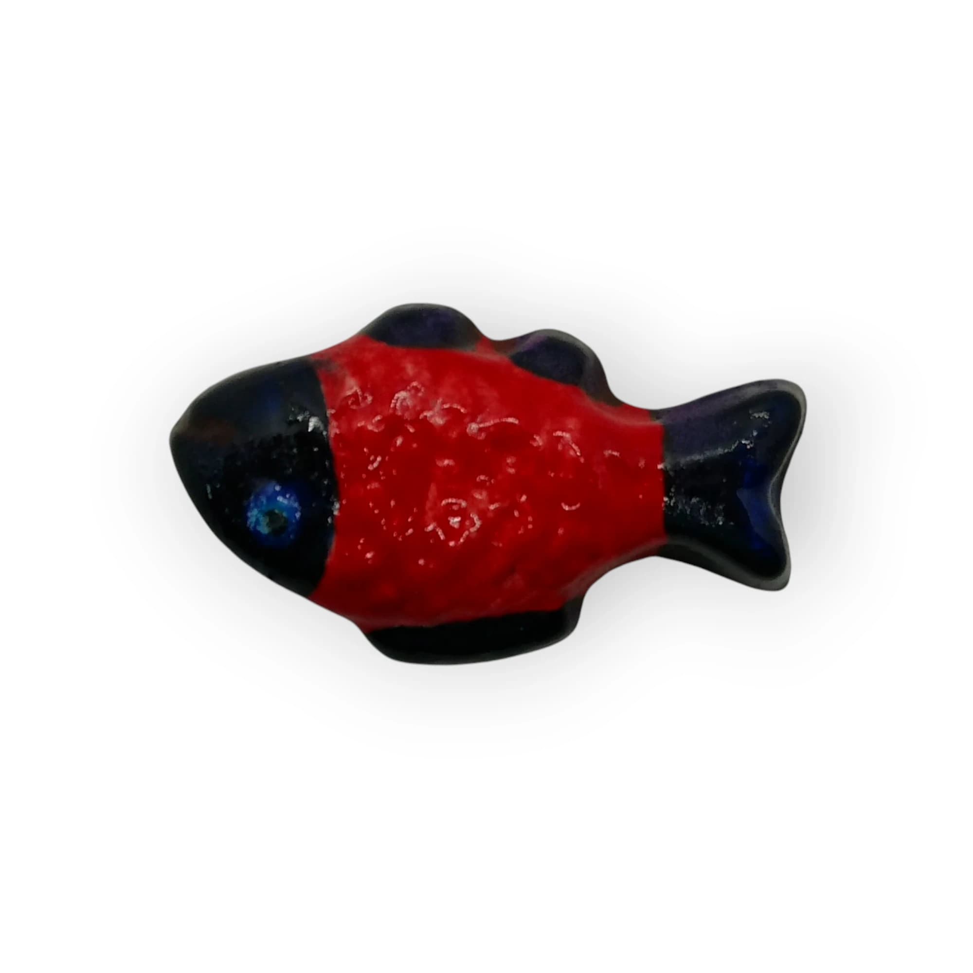 Glazed Ceramic Fish Red