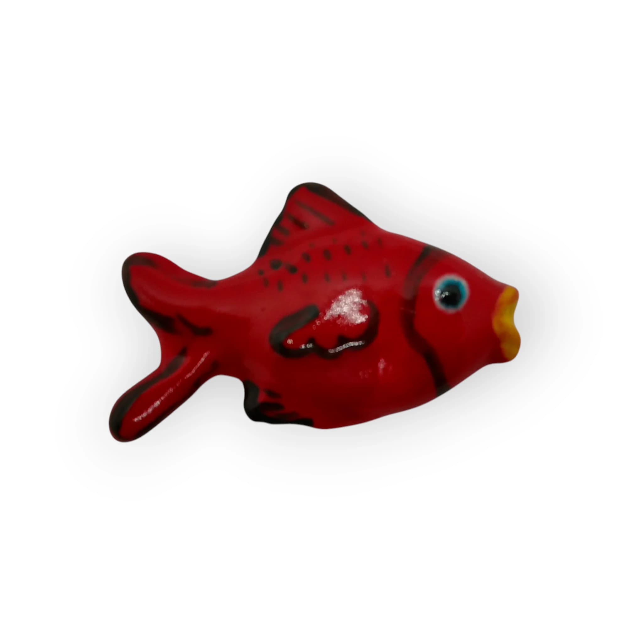 Glazed Ceramic Fish Red