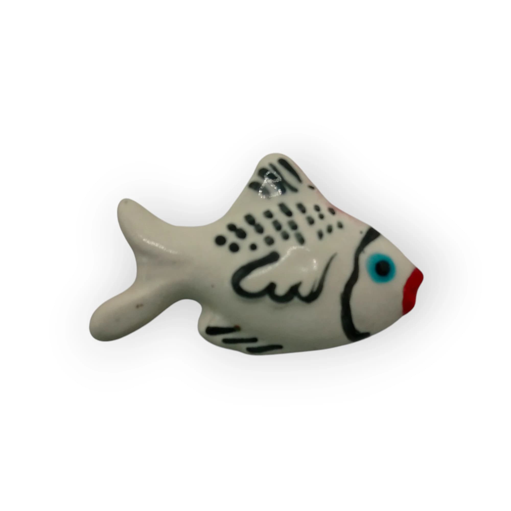 Glazed Ceramic Fish White