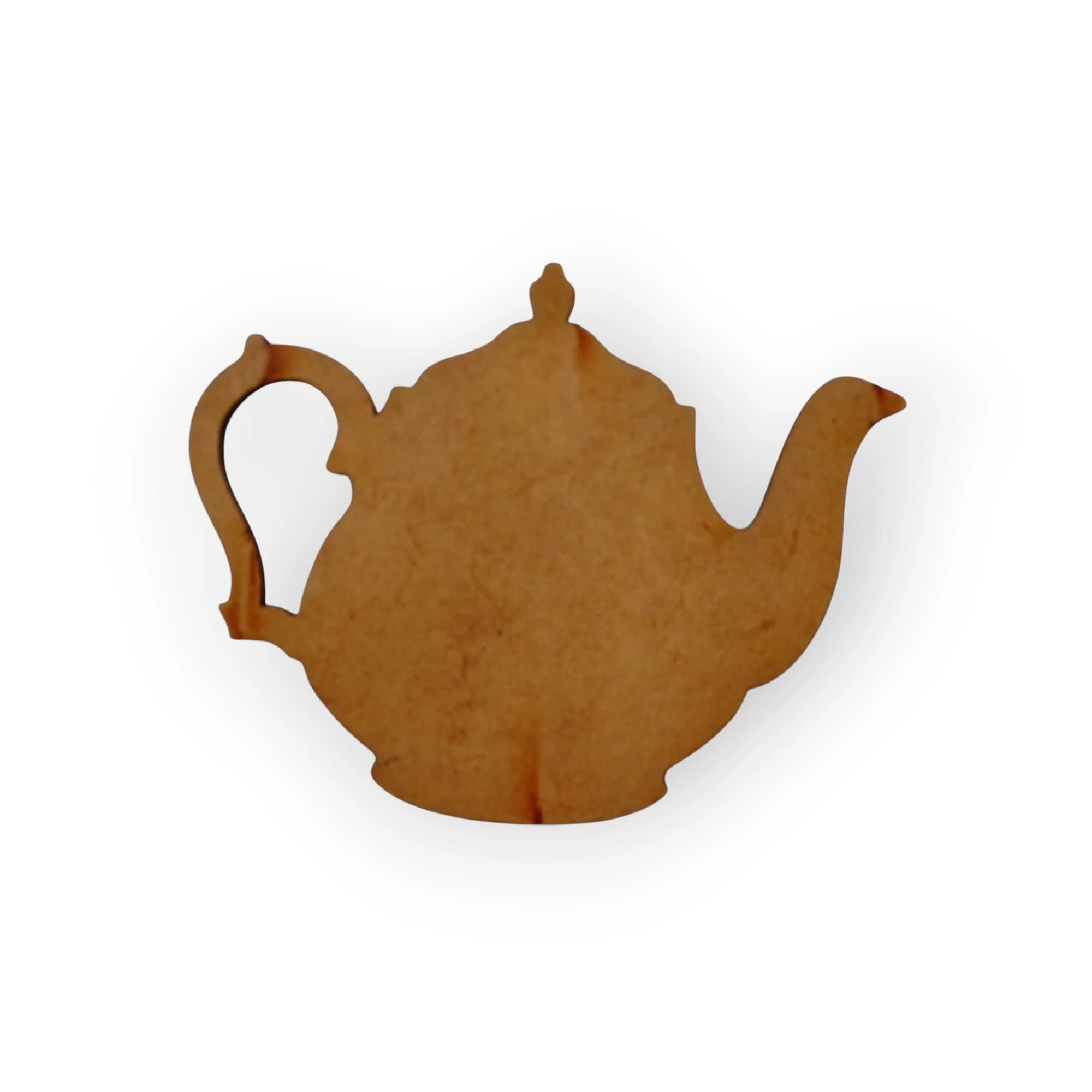 Wood Blank Template Tea Pot