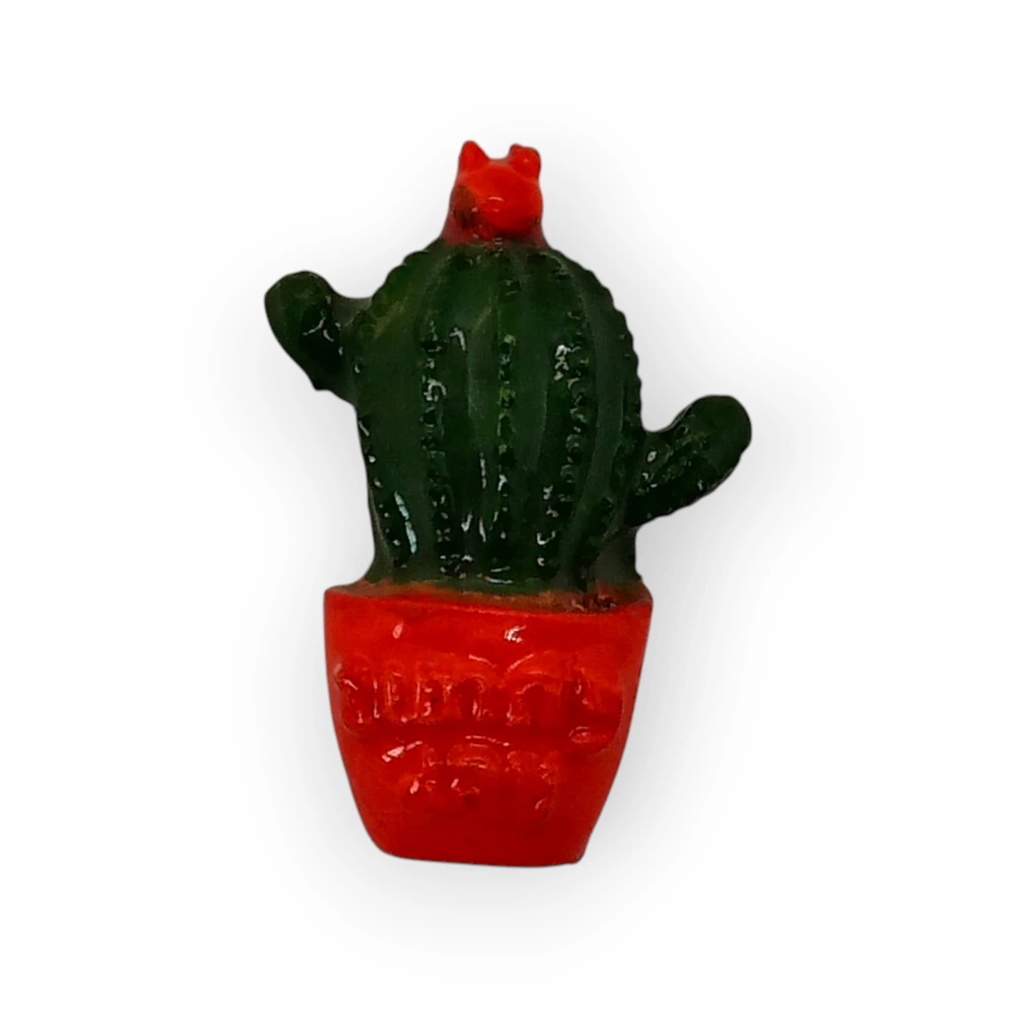 Flower Pot Glazed Orange